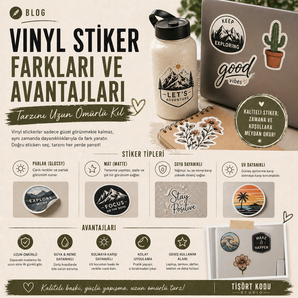 Vinyl Stiker Farkları ve Avantajları – Tarzını Uzun Ömürlü Kıl