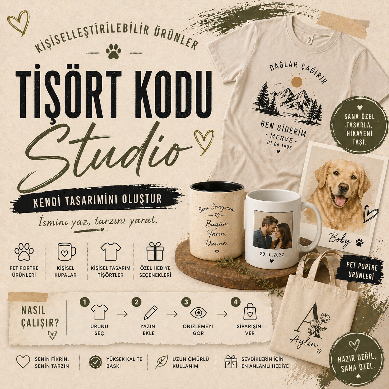 Kişiselleştirilebilir Ürünler