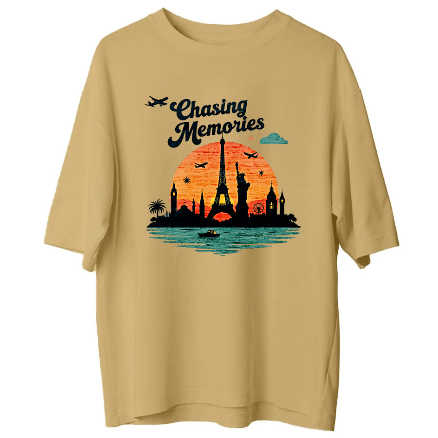 Chasing Memories – Anların Peşinde Unisex Oversize Tişört