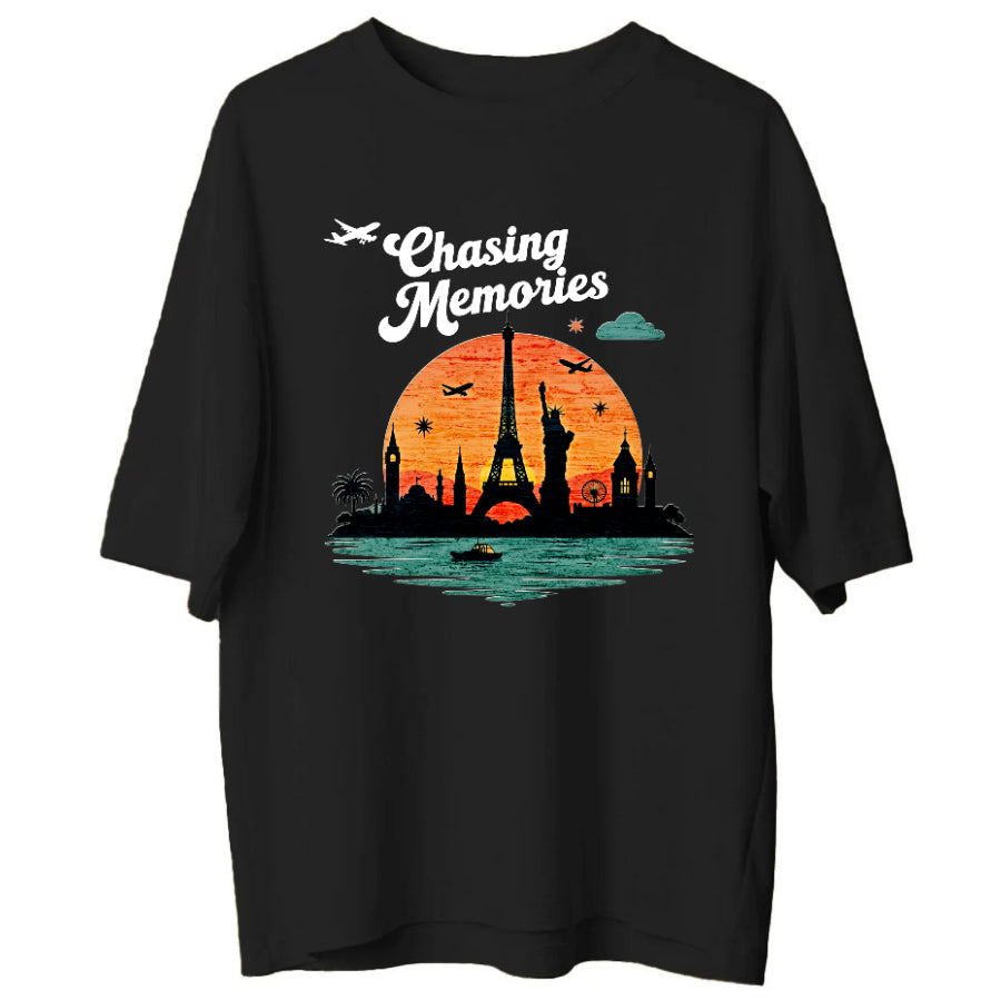 Chasing Memories – Anların Peşinde Unisex Oversize Tişört