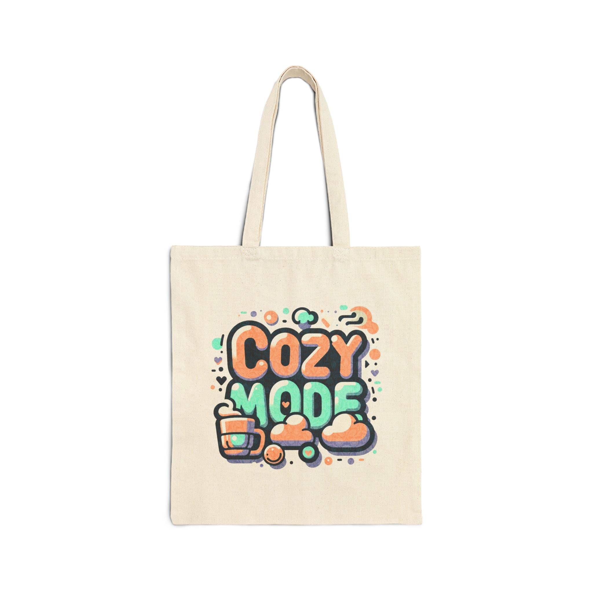 Cozy Mode Kotton Canvas Tote Bag – Rahat Mod Bez Çanta