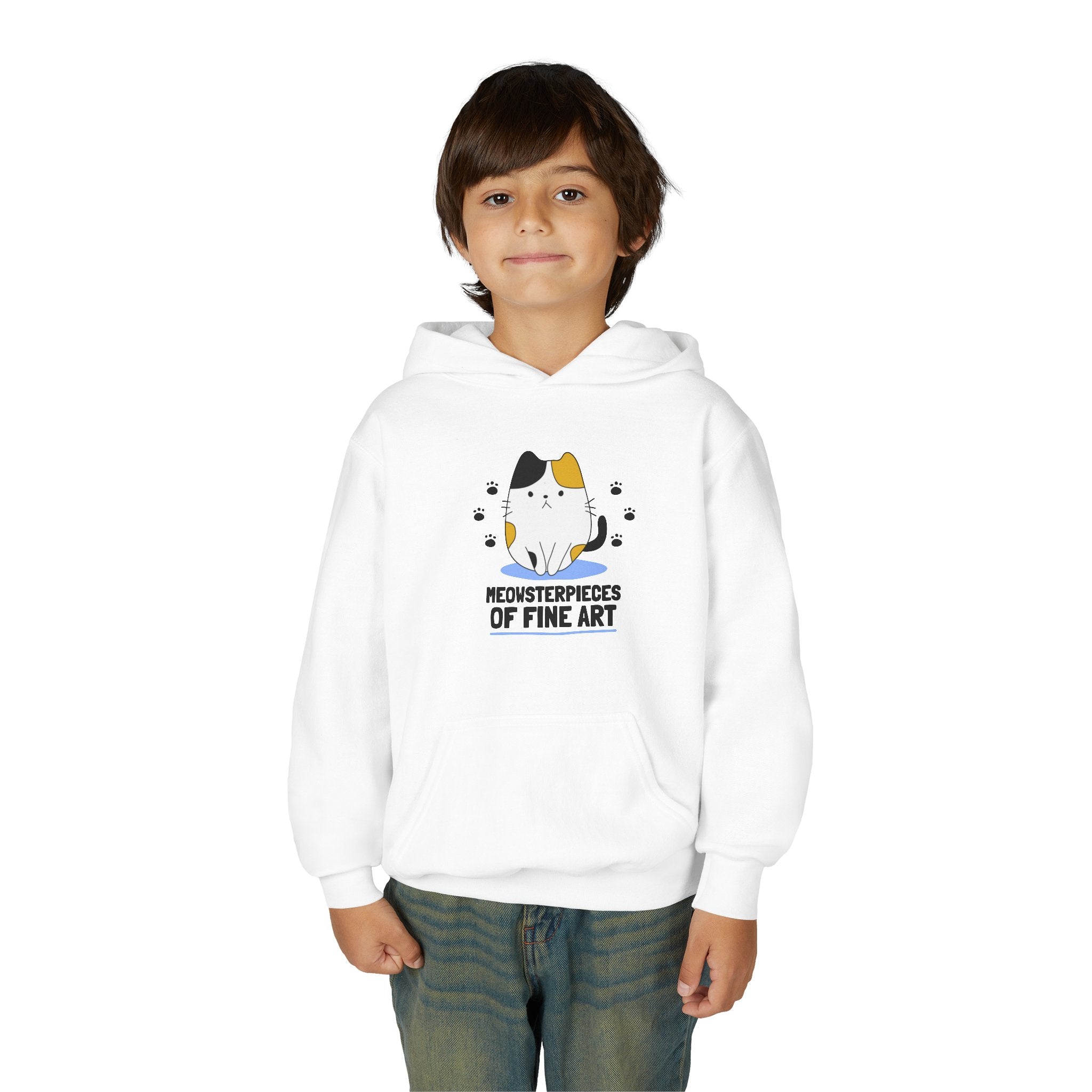 Meowsterpieces Of Fine Art – Sanat Kedileri Çocuk Hoodie