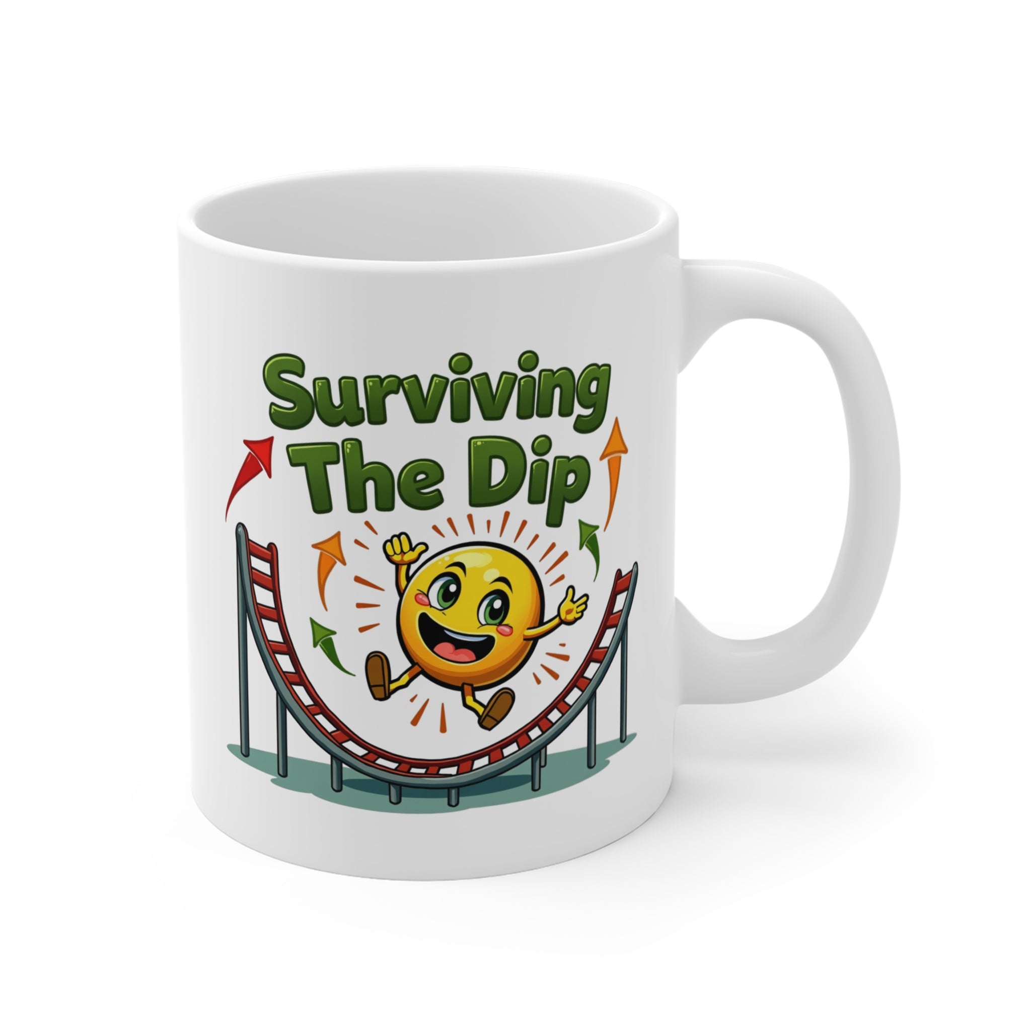 Surviving the Dip Motivasyon Kupası – İlham Verici Kahve Kupası