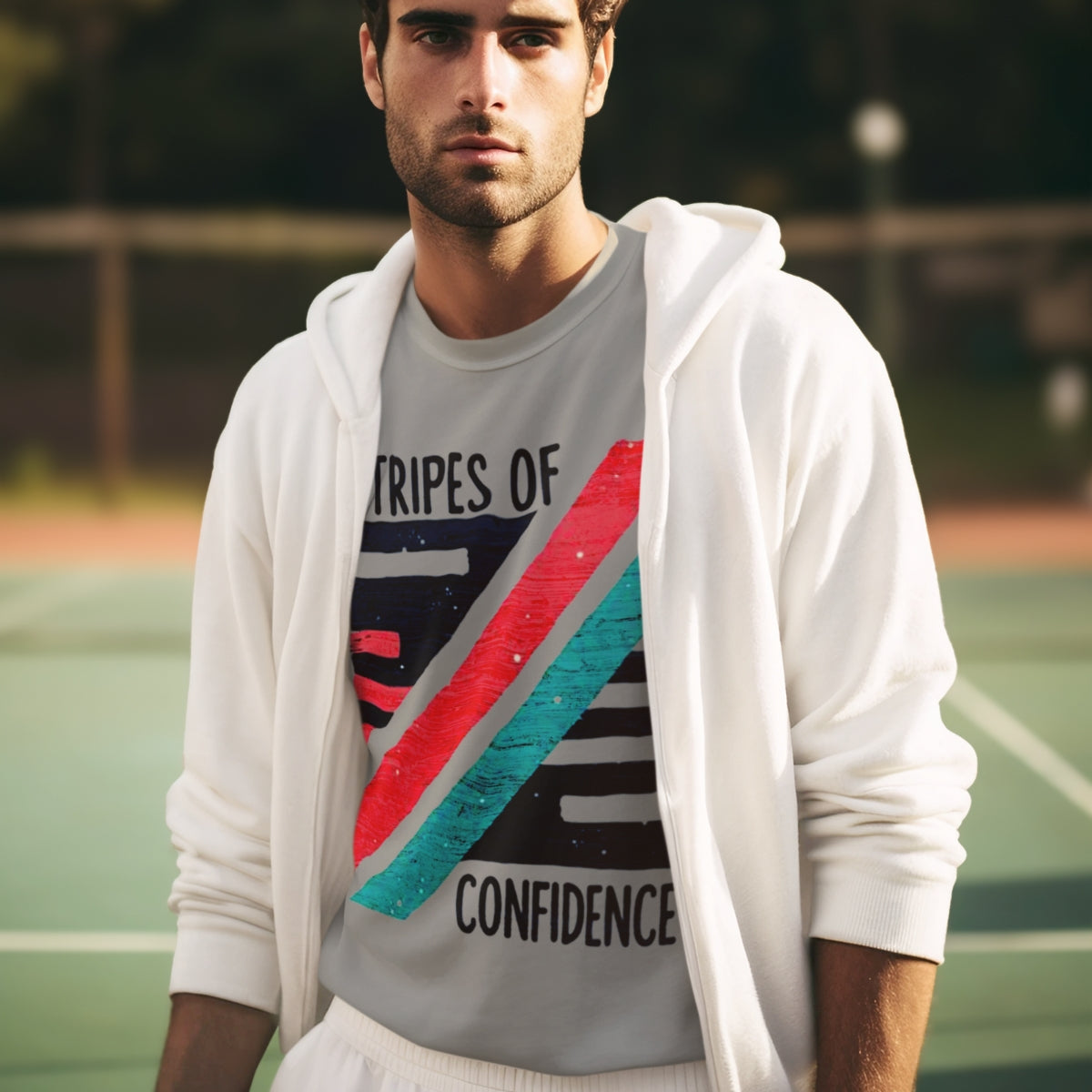 Stripes of Confidence – Cesaretin Çizgileri Erkek Basic Tişört