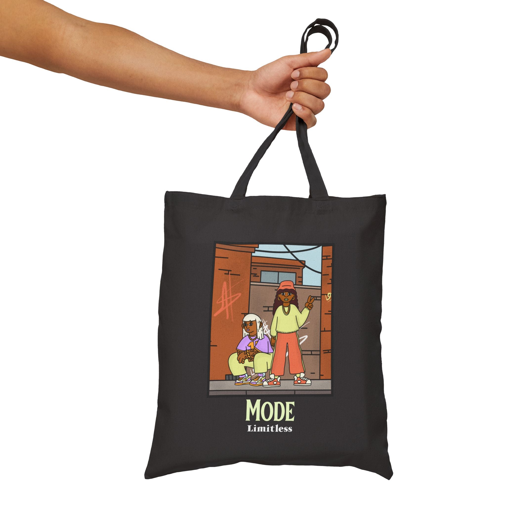Limitless Mode: Own The Streets Gabardin Tote Çanta