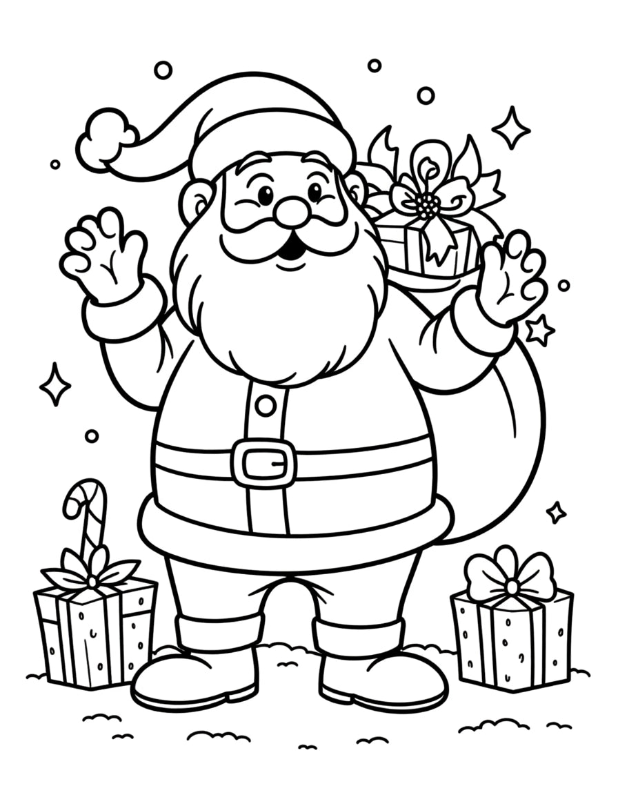 Noel Temalı Farkı Bul, Gölge Eşleştirme, Labirent & Boyama Kitabı – 35 Sayfa Dijital PDF (Anında İndir)