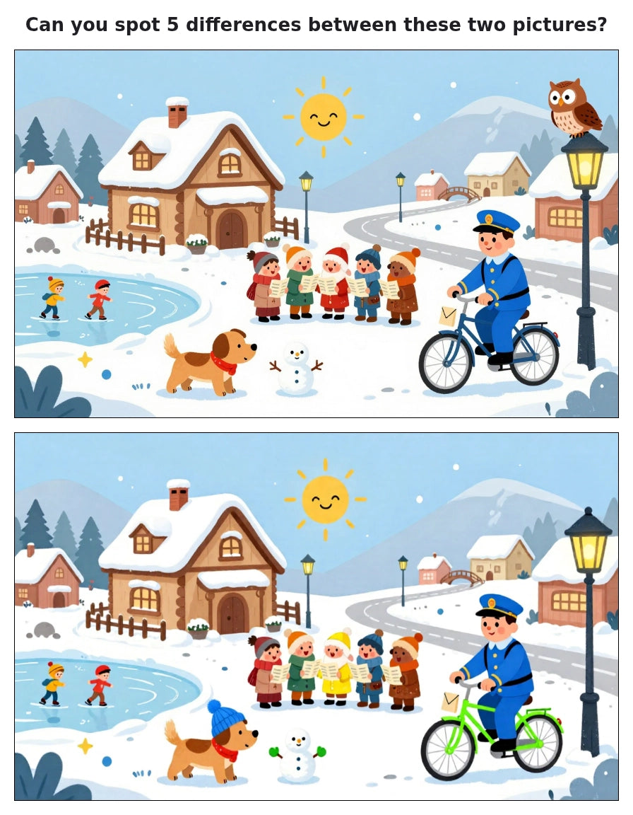 Noel Temalı Farkı Bul, Gölge Eşleştirme, Labirent & Boyama Kitabı – 35 Sayfa Dijital PDF (Anında İndir)