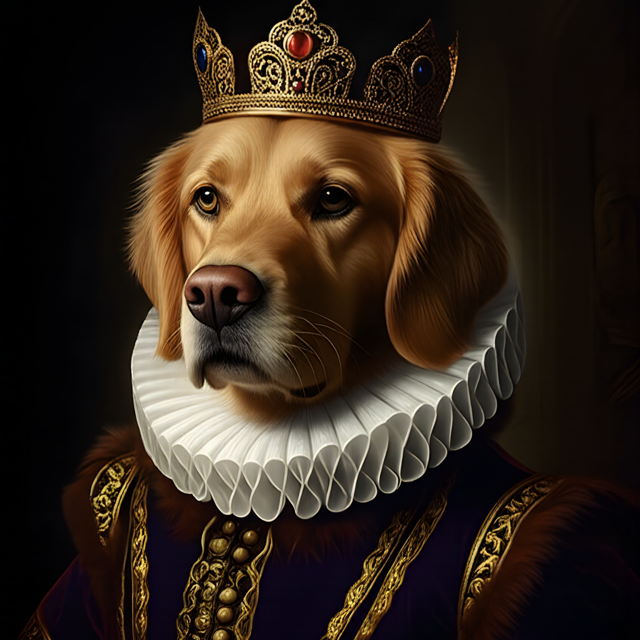 Royal Pet Portrait – Kişiye Özel Evcil Hayvan Portresi