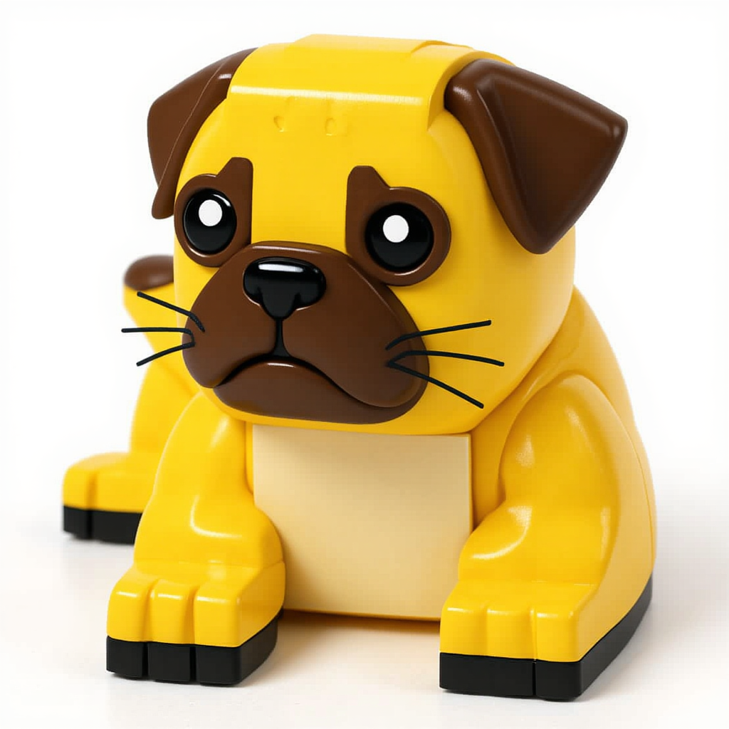 Lego Stili Evcil Hayvan Portresi – Bloklarla İnşa Edilen Tarz