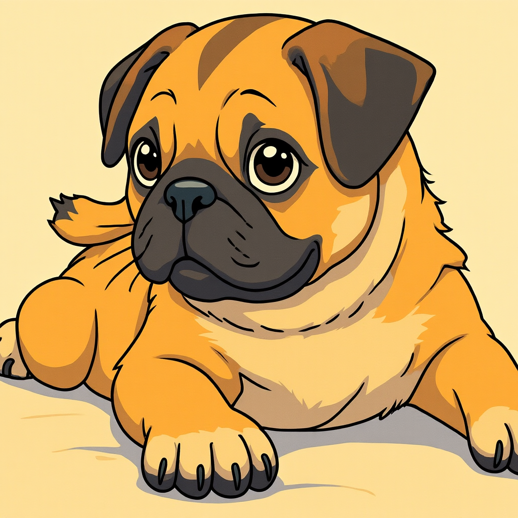 Ghibli Stili Evcil Hayvan Portresi – Masal Dünyasından Bir Dost