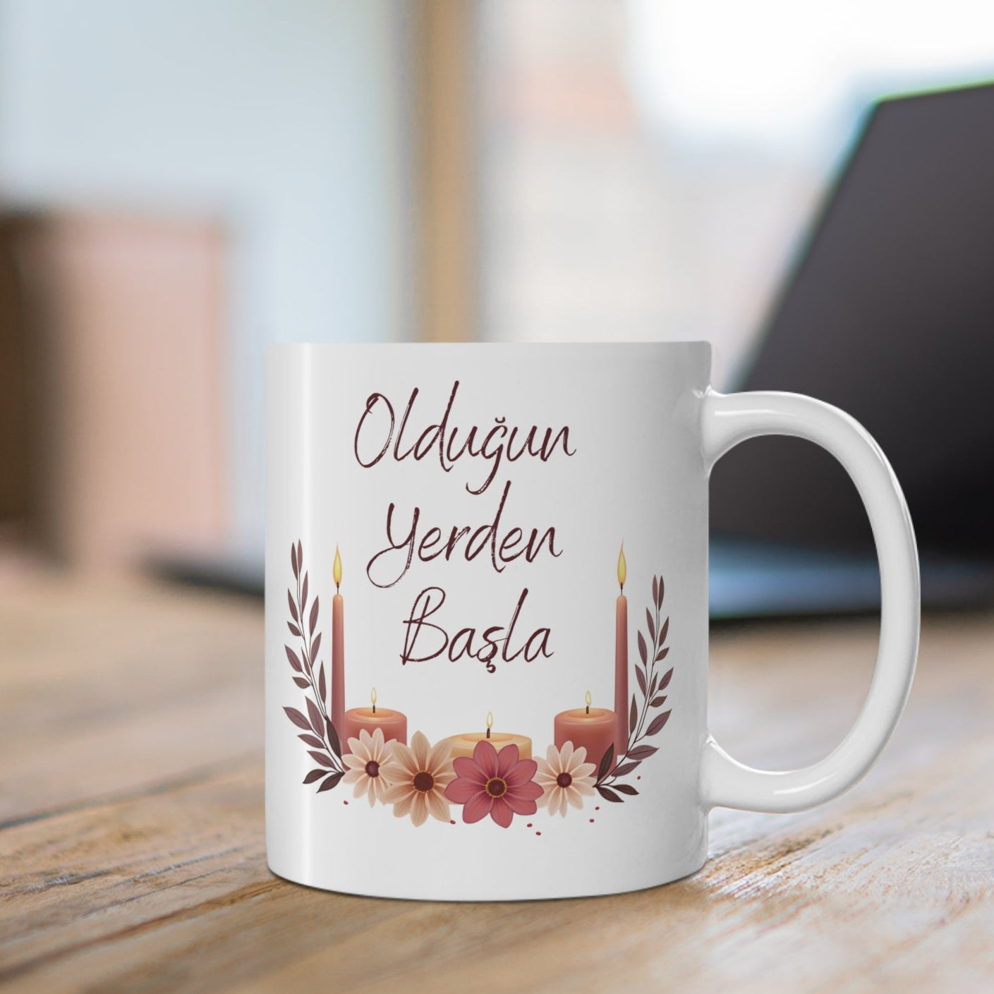 Olduğun Yerden Başla – İlham Veren Seramik Kupa
