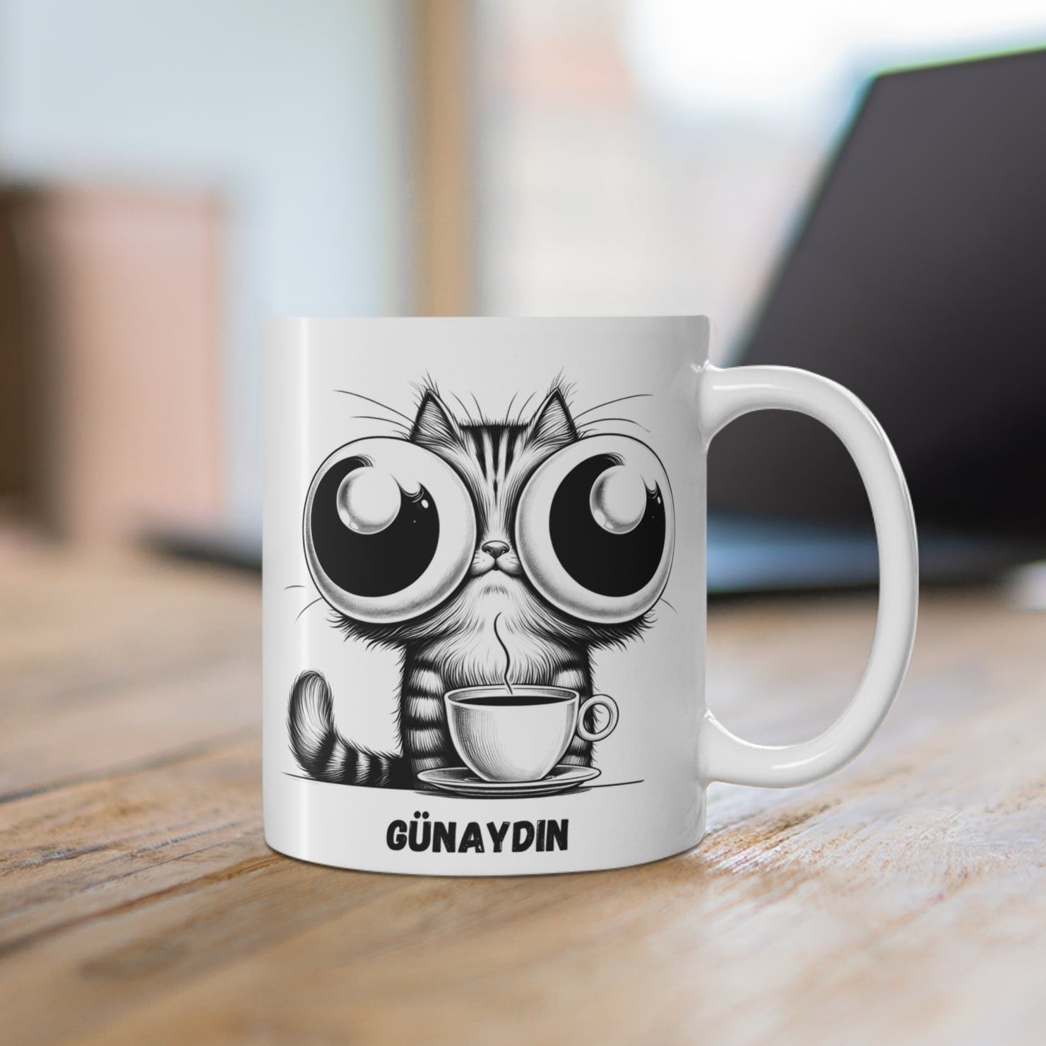 “Günaydın” Kedi Temalı Kupa