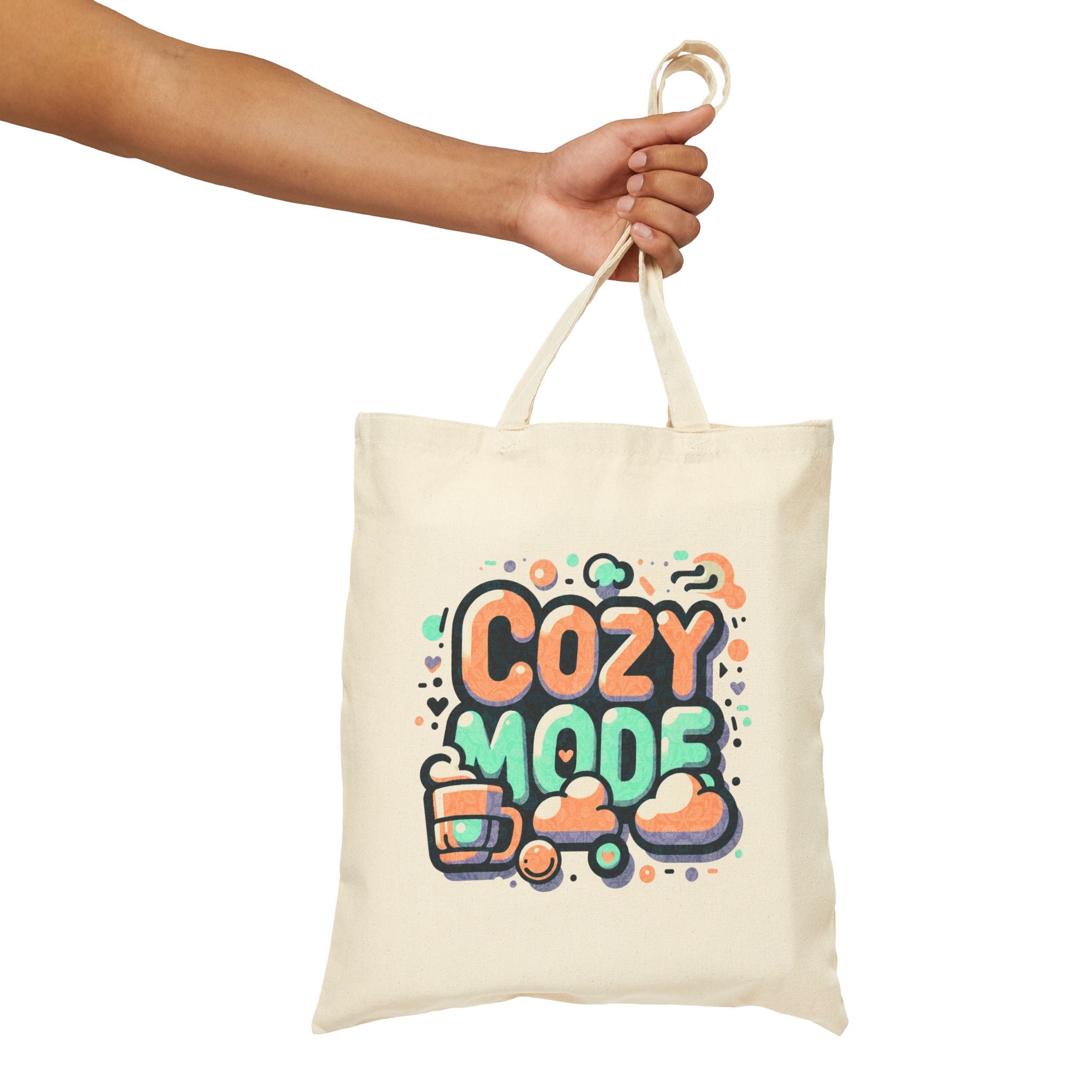 Cozy Mode Kotton Canvas Tote Bag – Rahat Mod Bez Çanta