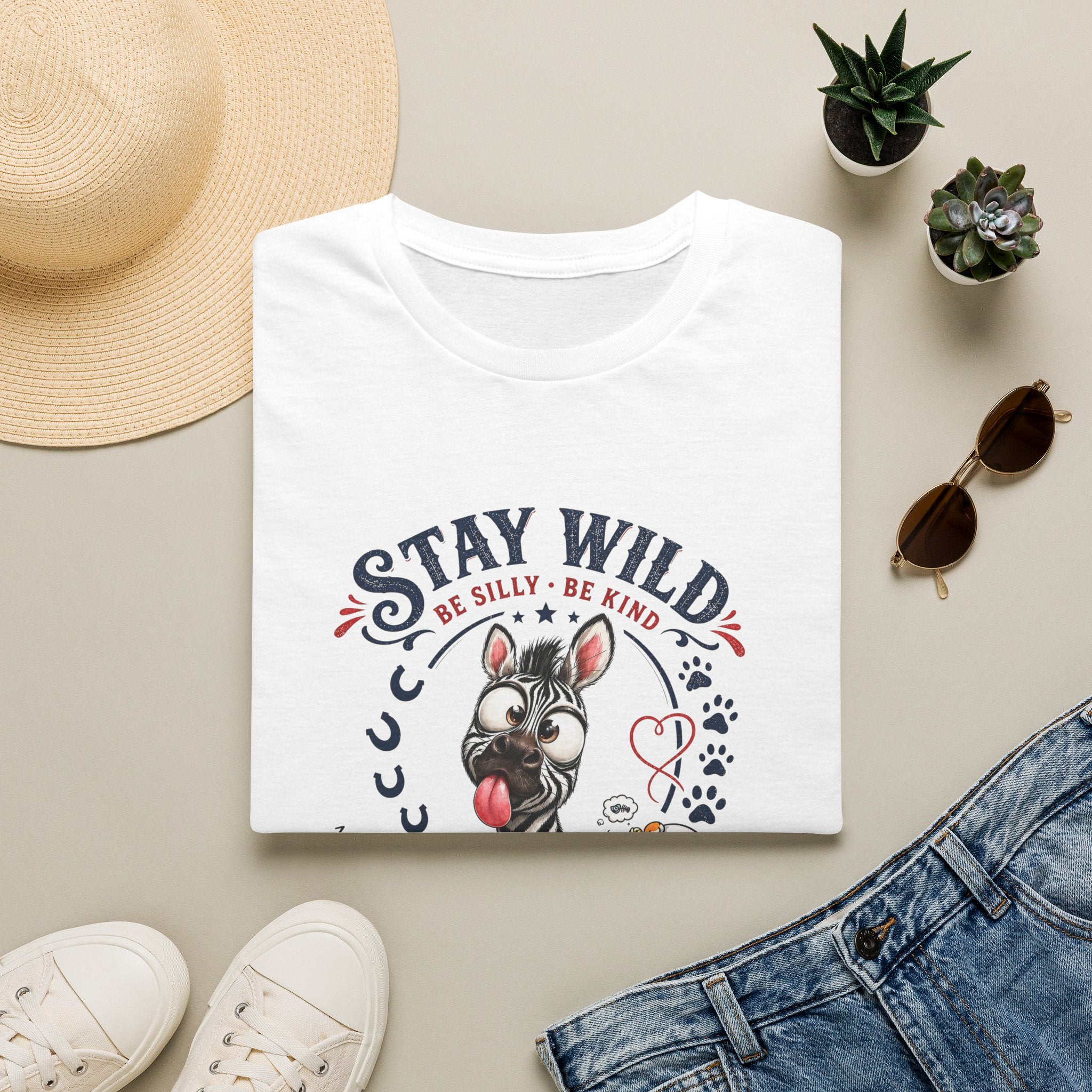 Stay Wild Straight Fit Yetişkin Tişört