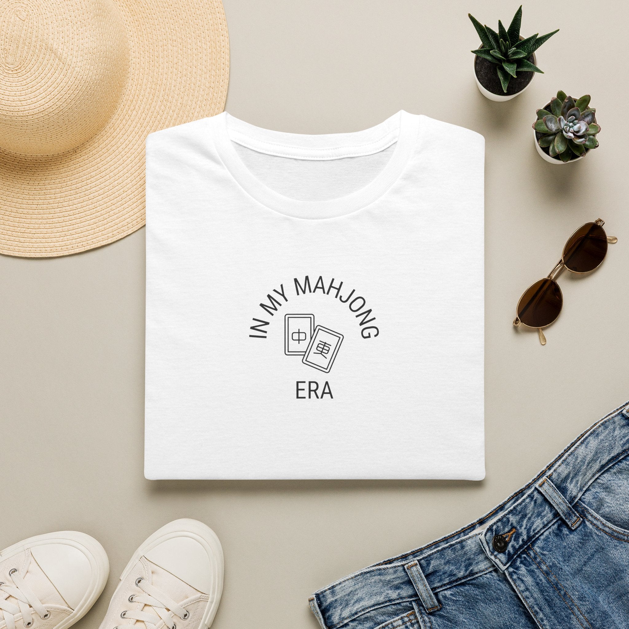 IN MY MAHJONG ERA – Straight Fit Unisex Tişört