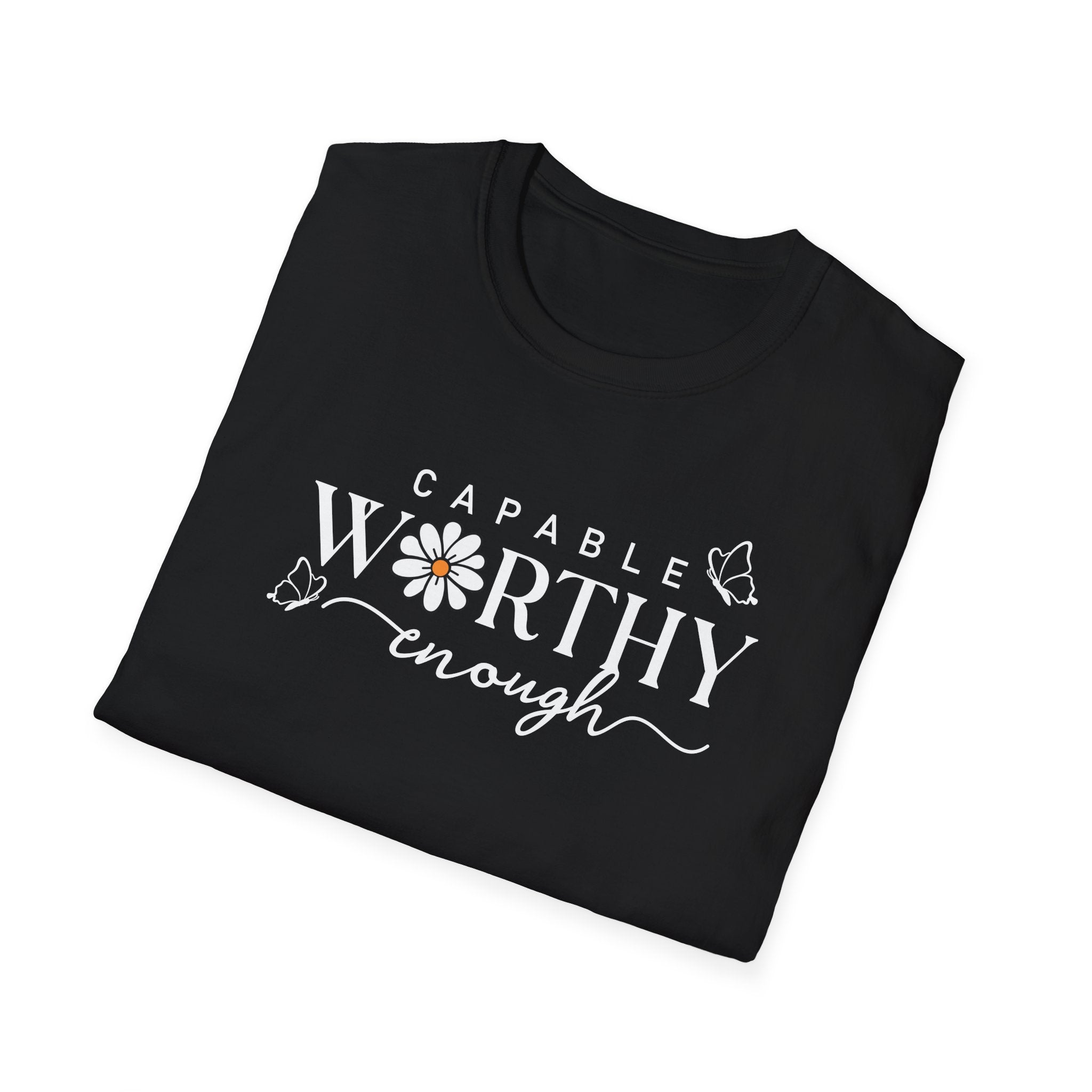 Capable Worthy Enough Kadın Straight Fit Tişört