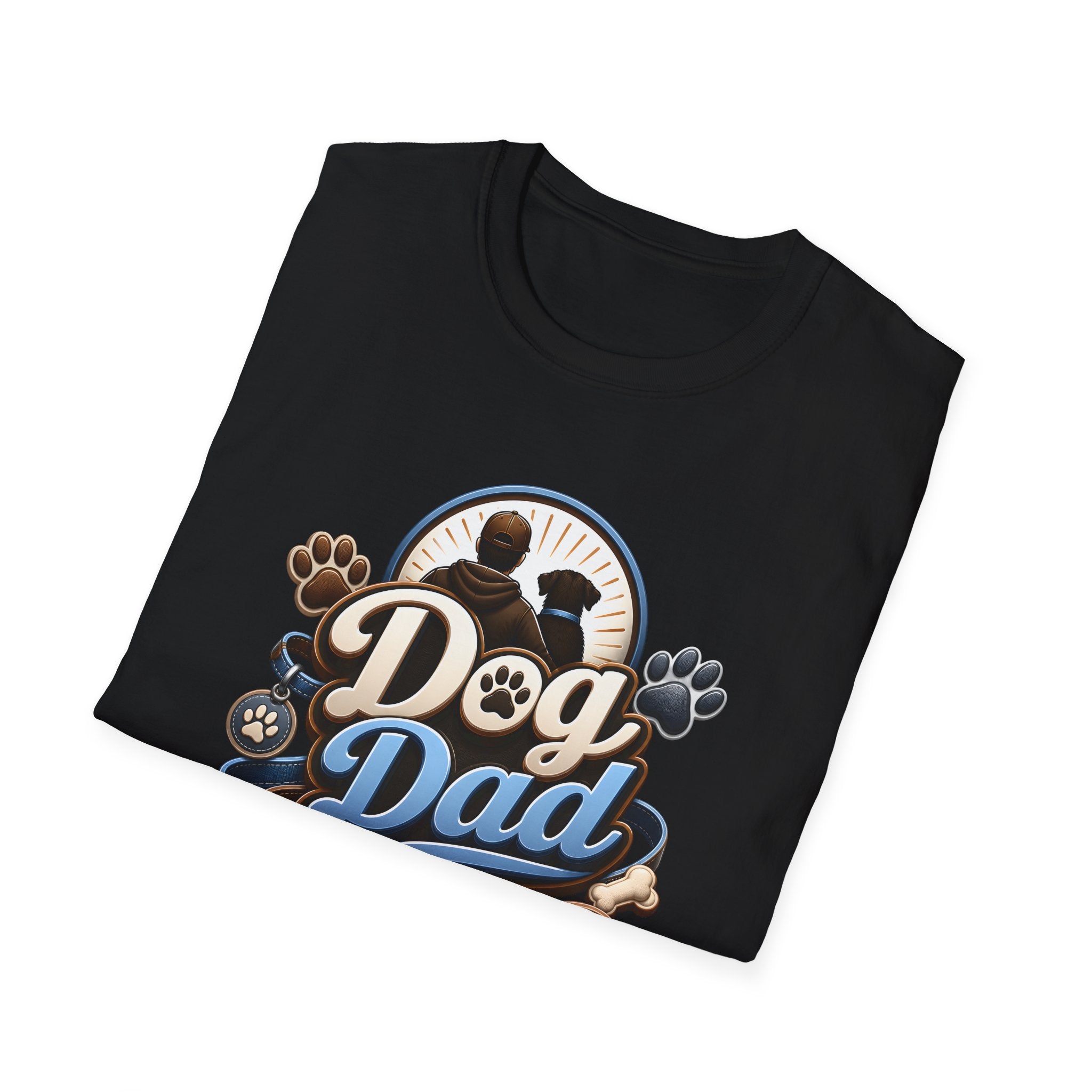 Dog Dad Erkek Regular Fit Tişört – Köpek Babaları İçin Eğlenceli Baskılı Tişört