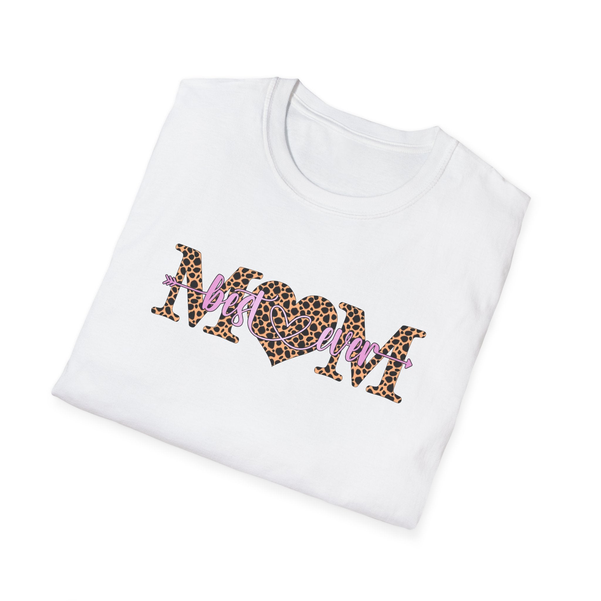 Best Mom Ever Leopar Desenli Kadın Tişört – Şık & Anlamlı Anne Hediyesi