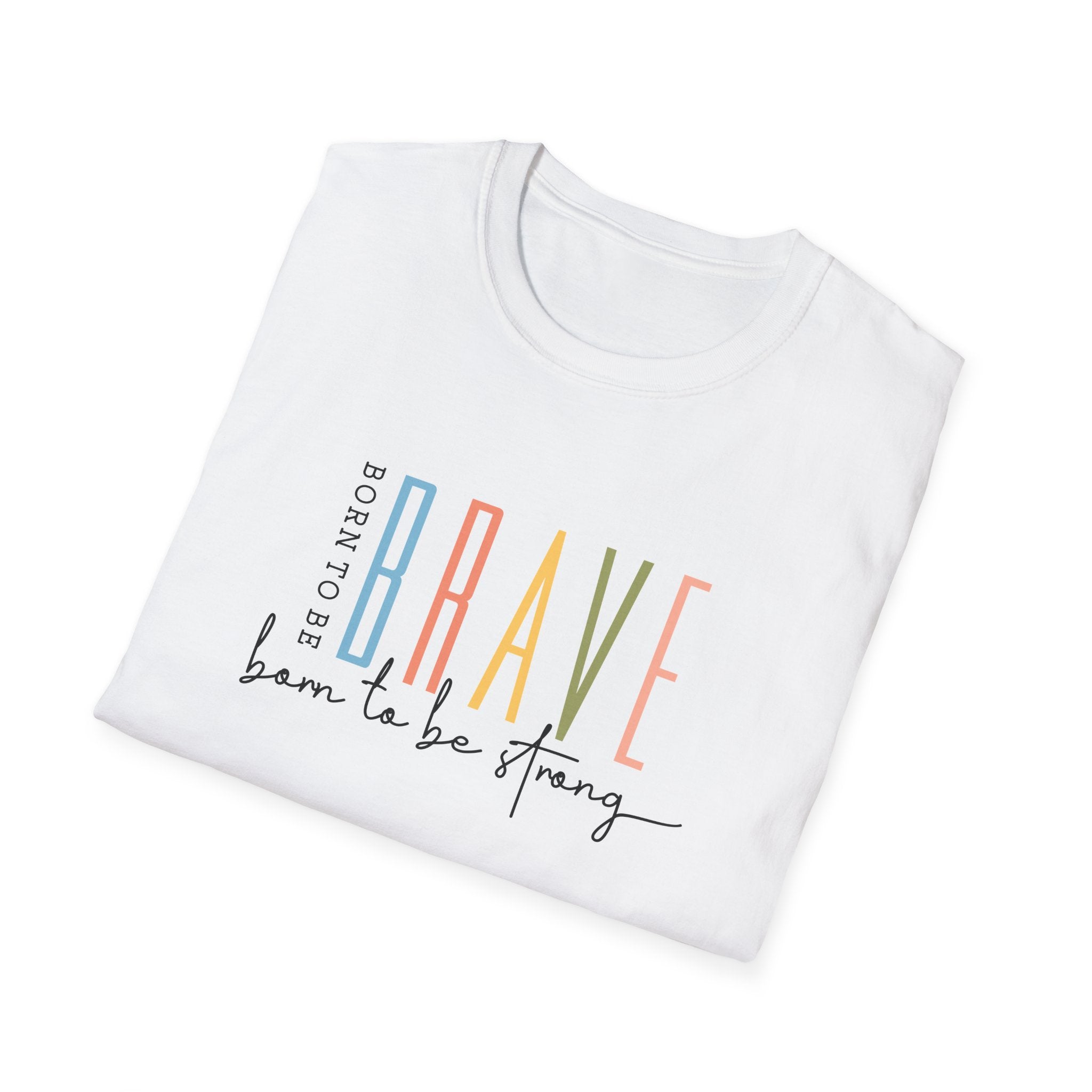 Born to Be Brave Baskılı Regular Fit Kadın Tişört