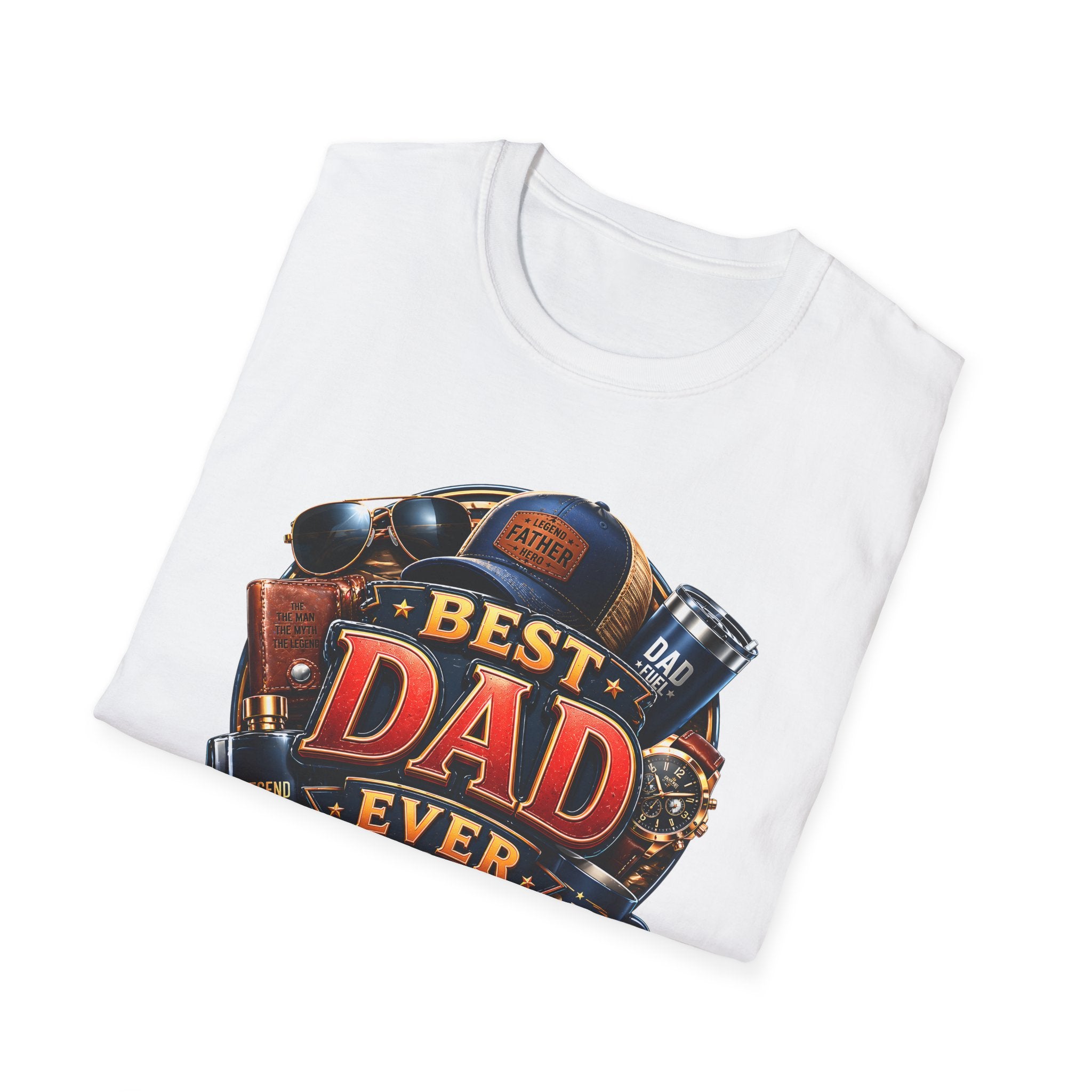 Best Dad Ever Regular Fit Erkek Tişört – Dünyanın En İyi Babasına Özel