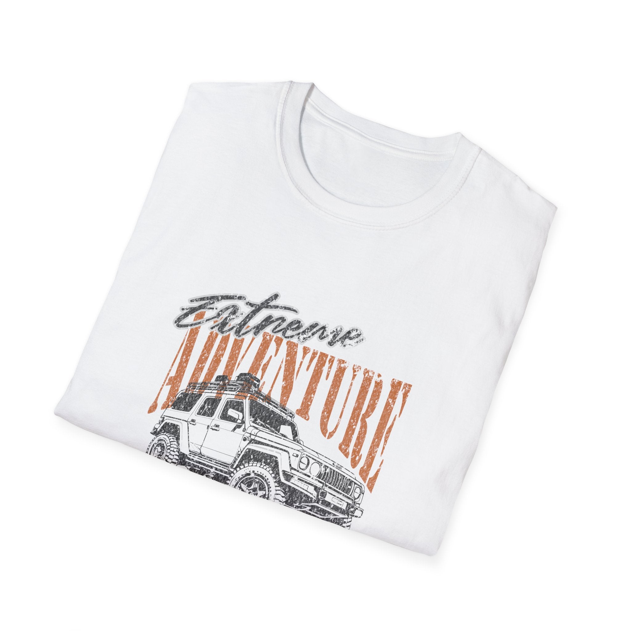 Extreme Adventure Offroad Erkek Tişört – 4x4 SUV Baskılı T-Shirt