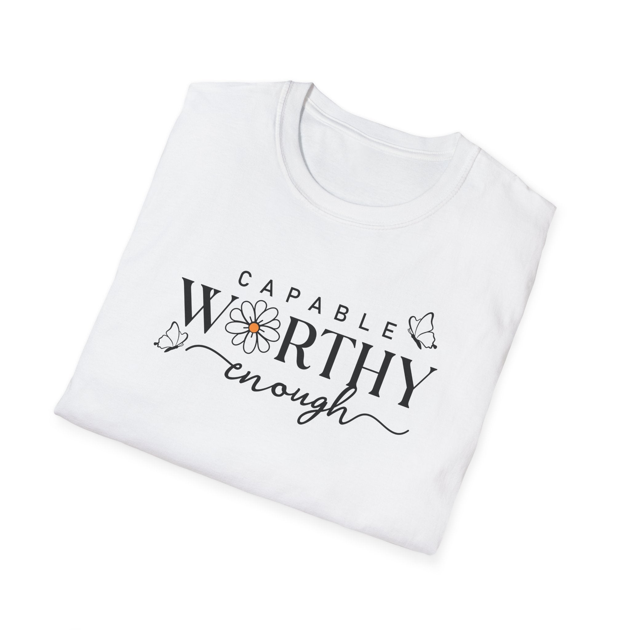 Capable Worthy Enough Kadın Straight Fit Tişört