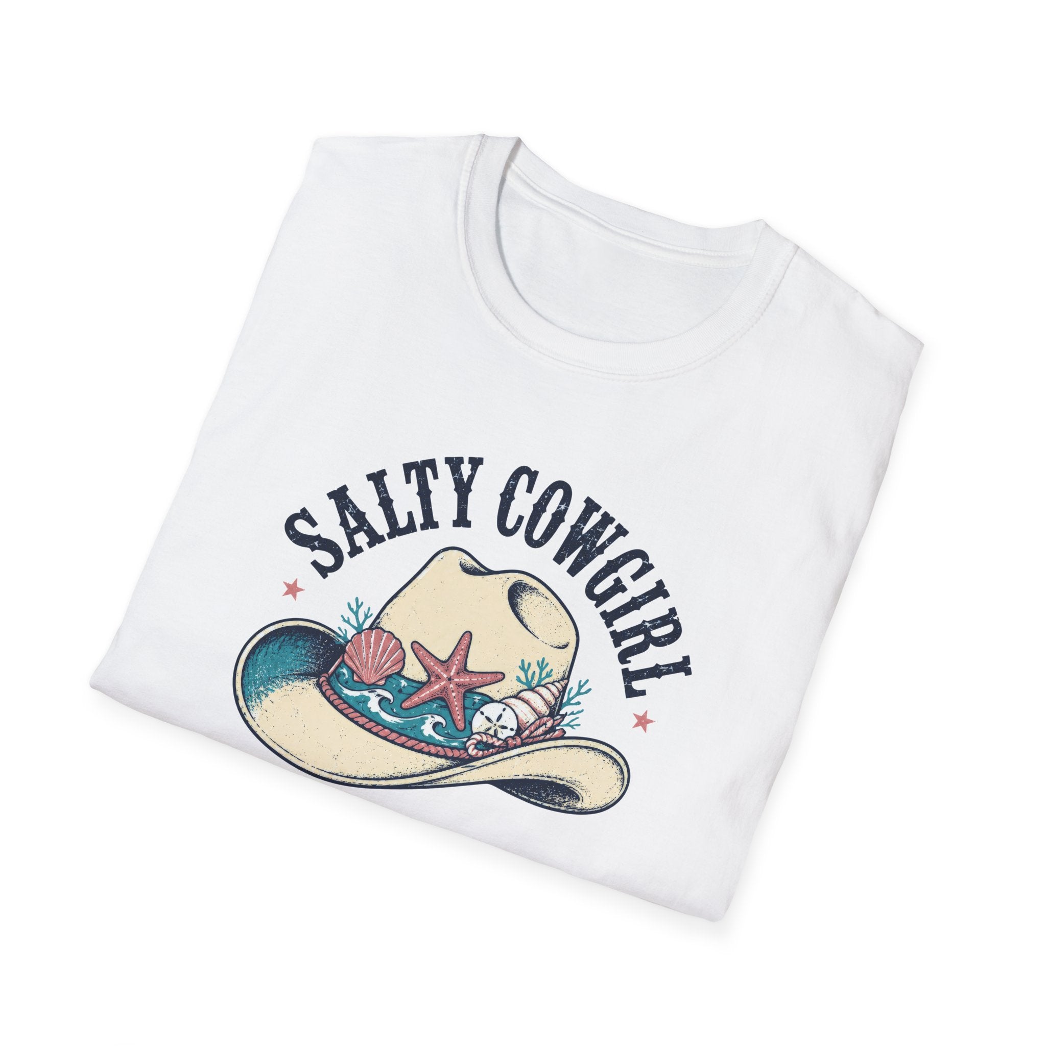 Salty Cowgirl Beach Rodeo Kadın Straight Fit Tişört