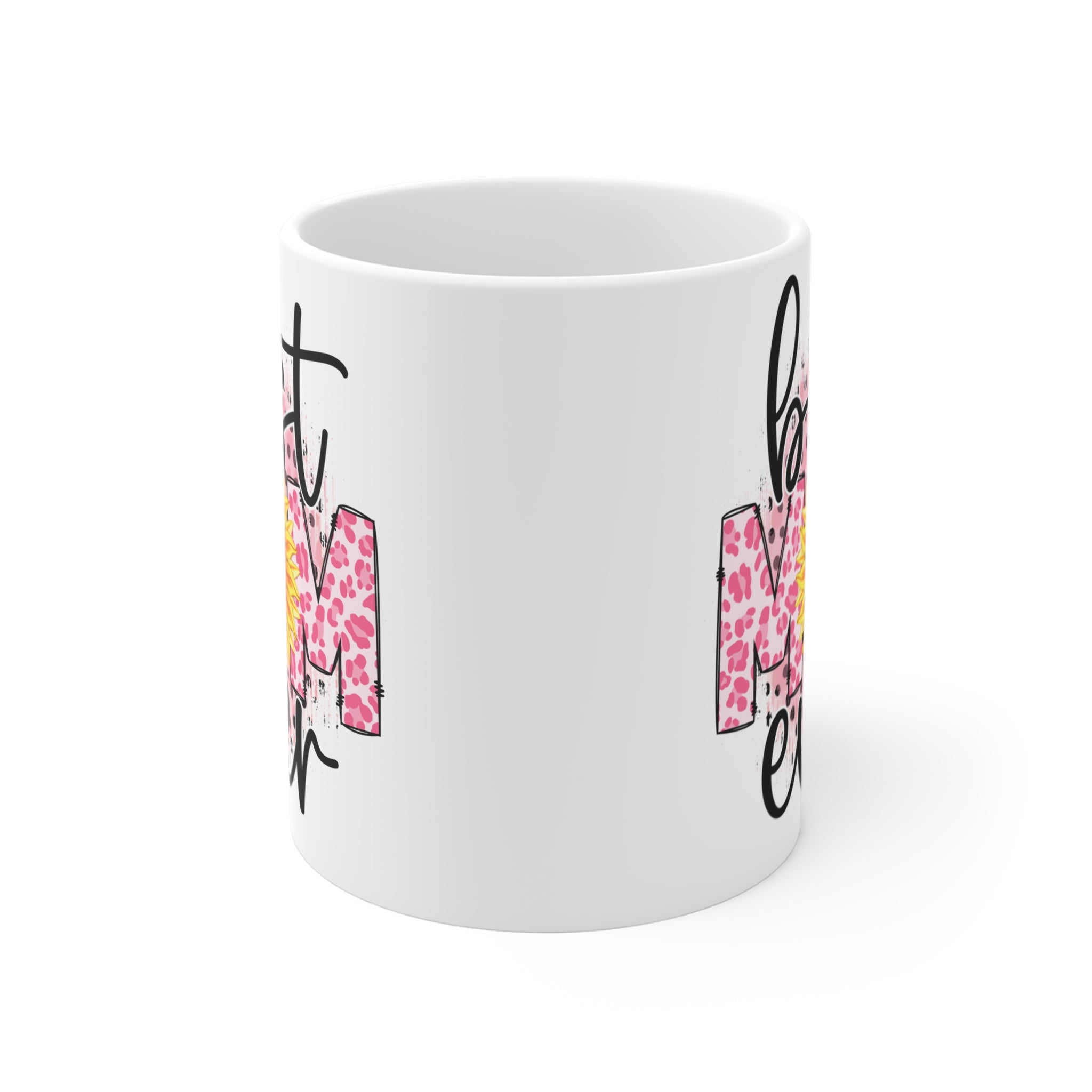 Best Mom Ever – Ayçiçeği Detaylı Anne Kupası