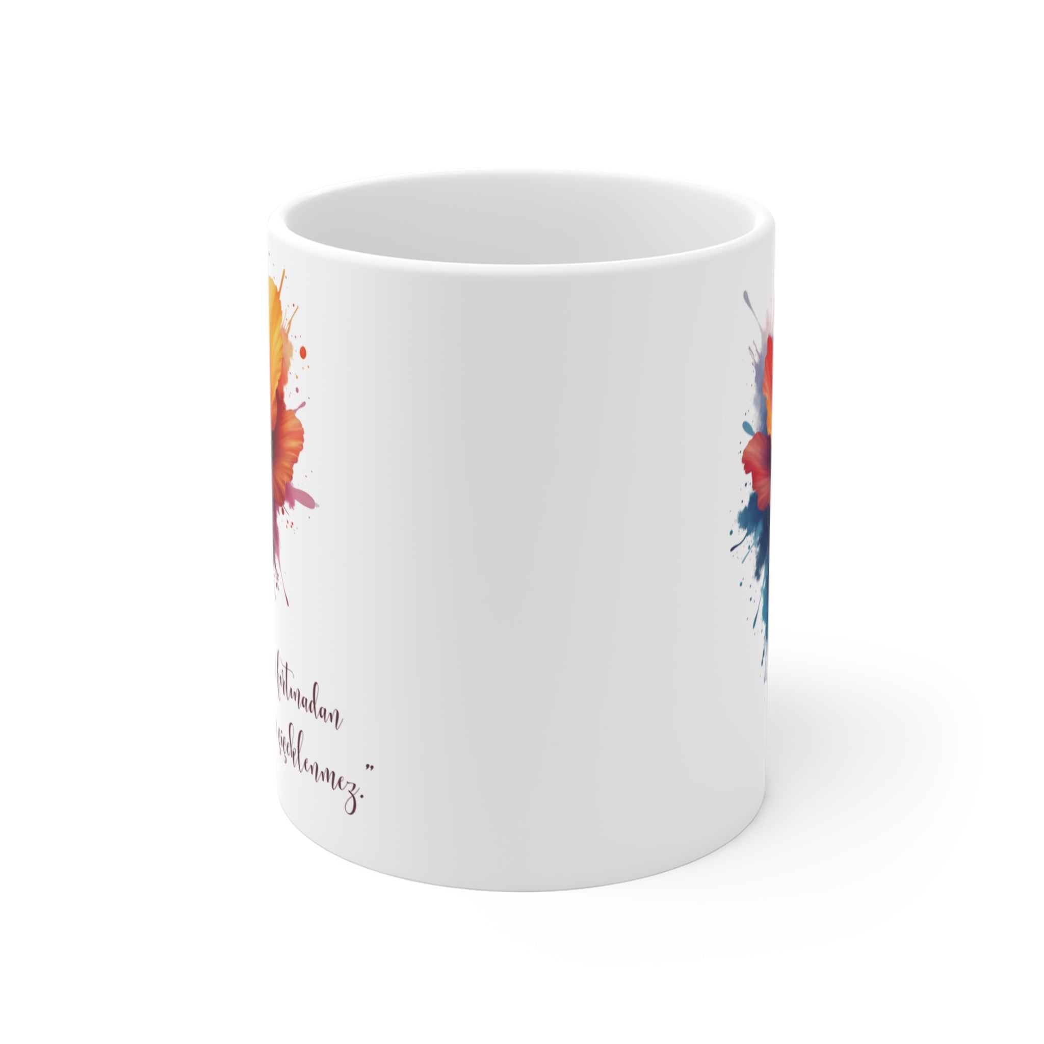 “Ruh, Fırtınadan Geçmeden Çiçeklenmez” Porselen Kupa