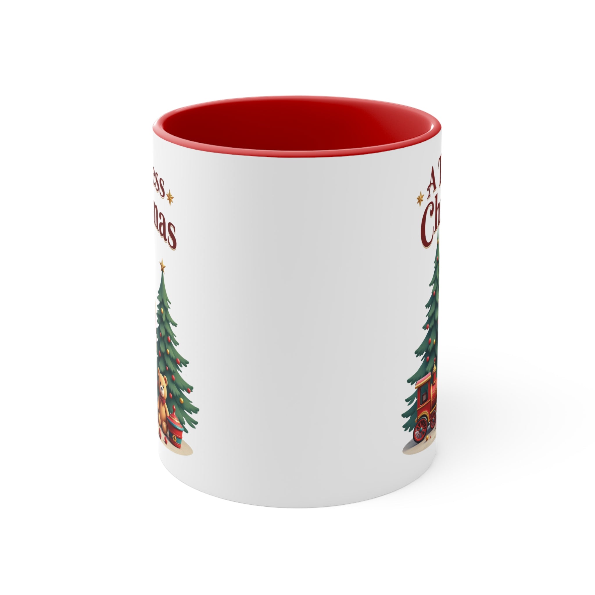 A Timeless Christmas Kırmızı Kulplu Porselen Kupa | 325 ml