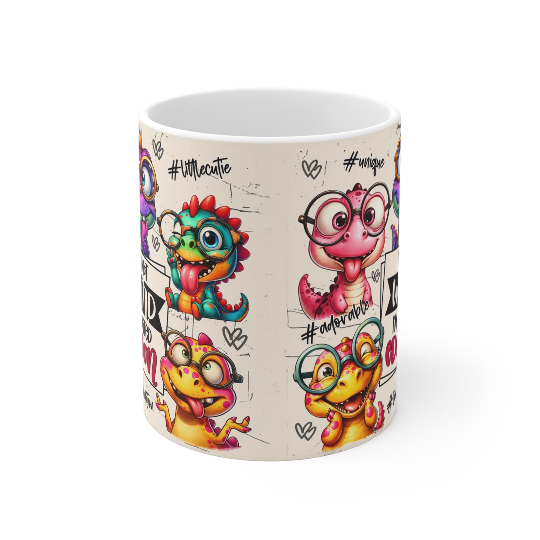 I’m Not Weird, I’m Limited Edition – Eğlenceli Dinozor Tasarımlı Porselen Kupa