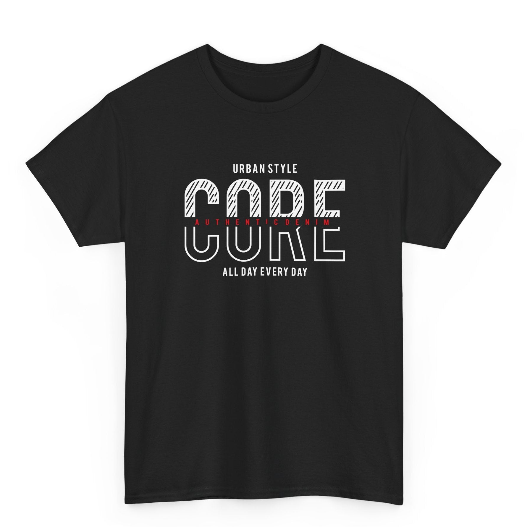 Code Core Urban Style Regular Fit Erkek Tişört – Modern Grafik Tasarımlı Streetwear Tişört