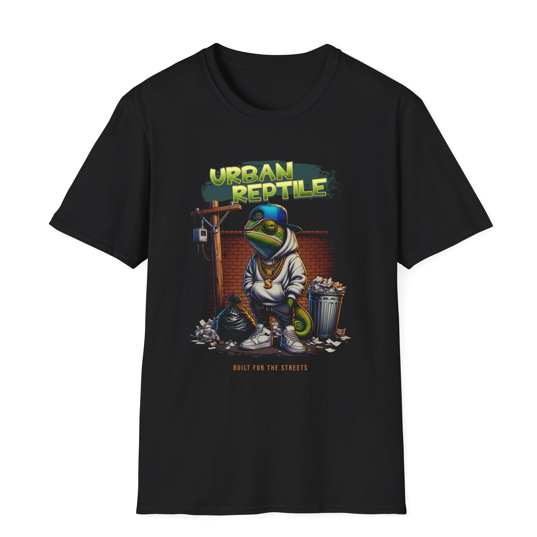 Urban Reptile Erkek Tişört – Streetwear Grafik Baskılı Regular Fit