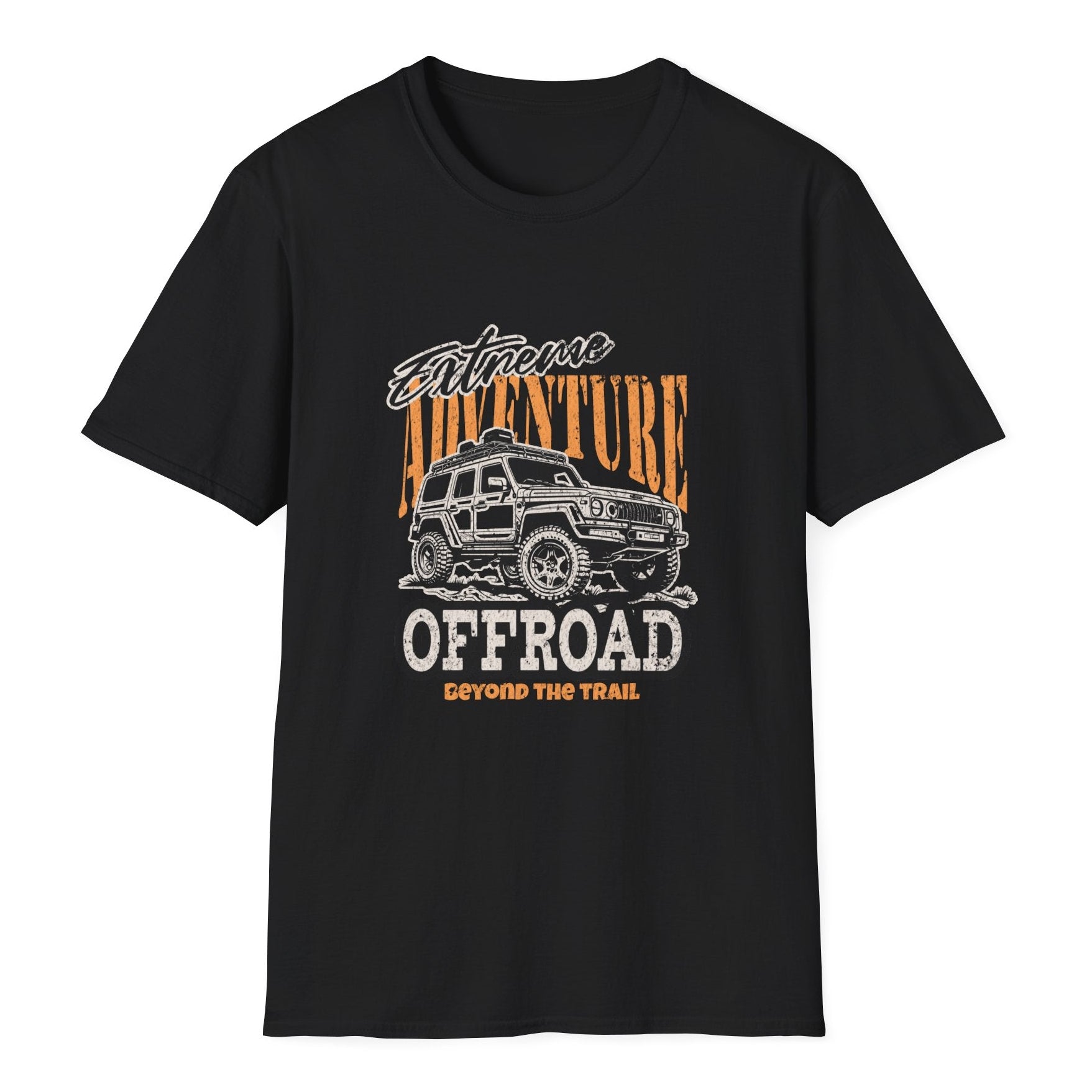 Extreme Adventure Offroad Erkek Tişört – 4x4 SUV Baskılı T-Shirt