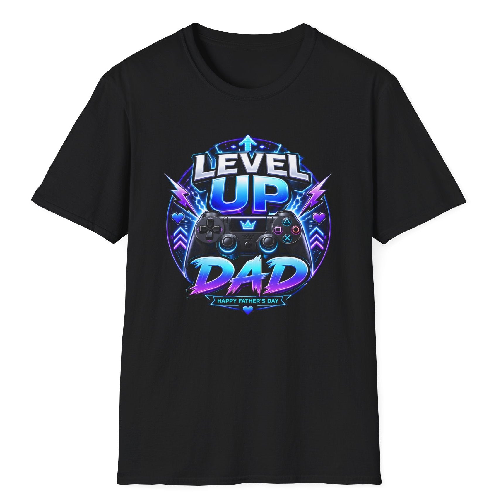Level Up Dad Regular Fit Erkek Tişört – Oyunun Gerçek Kahramanı