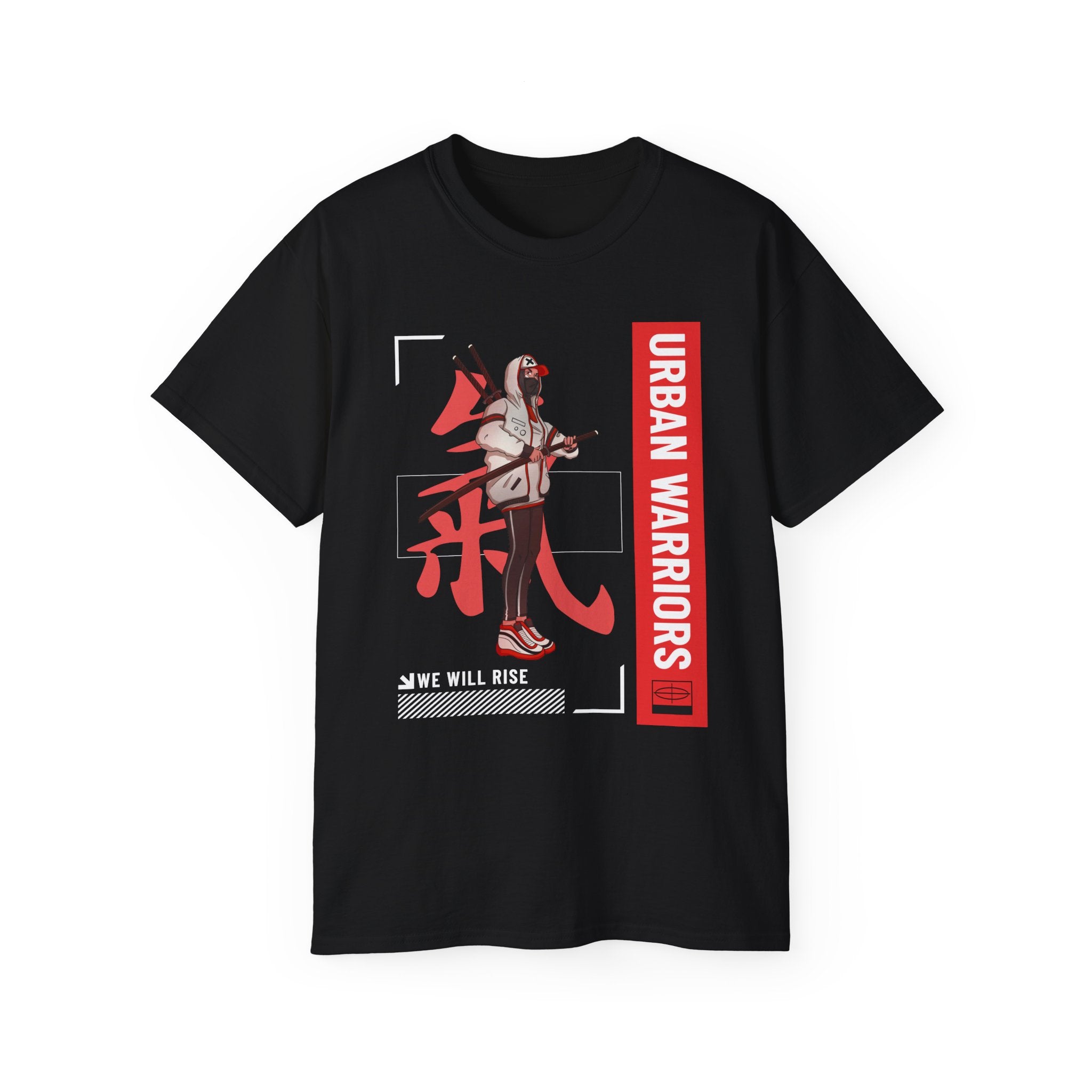 Urban Warriors Kadın Tişört – Anime Streetwear Grafik Baskılı Regular Fit Tişört