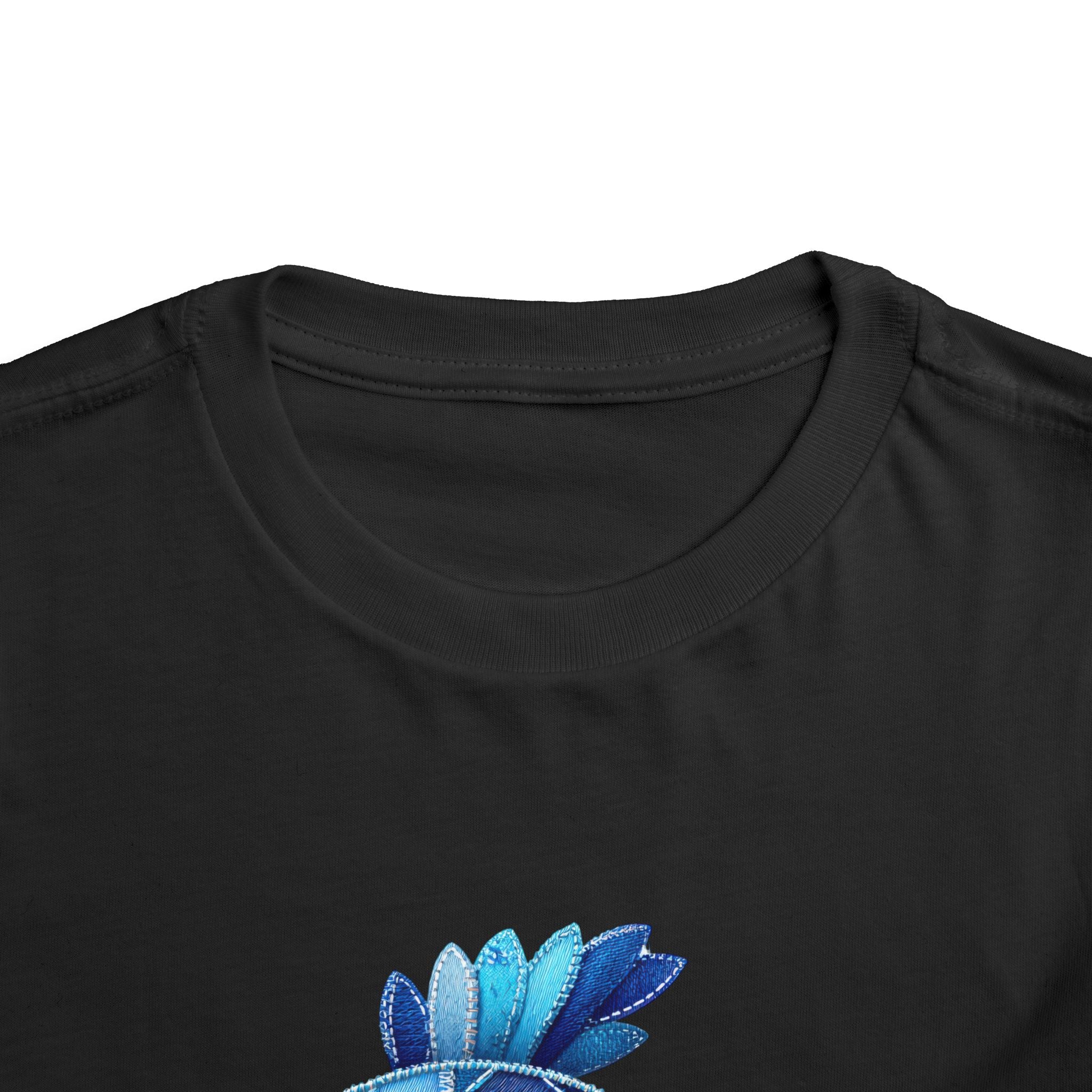 Pamuk Çocuk Tişört – Sevimli Mavi Balık Baskılı Çocuk T-Shirt