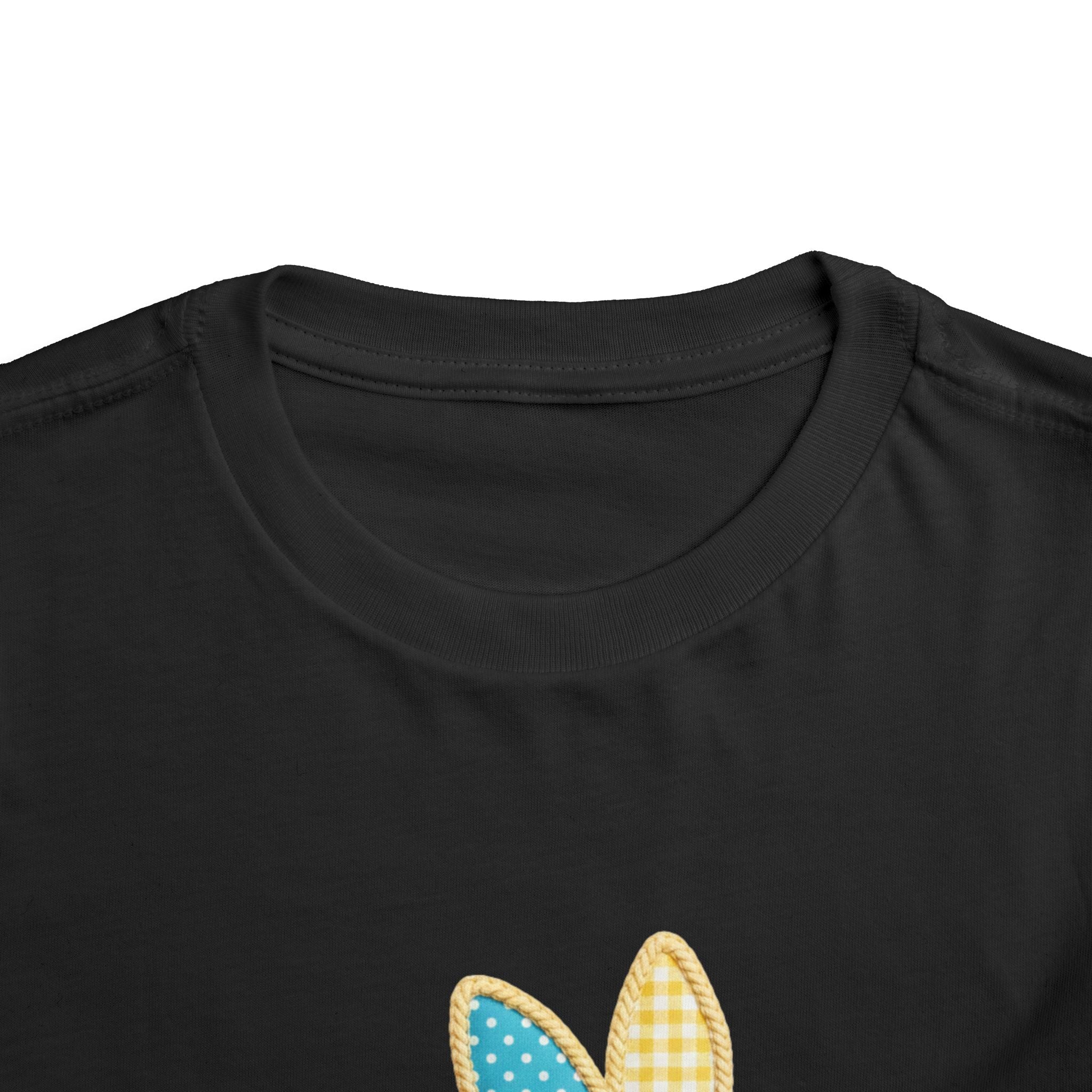 Pamuk Çocuk Tişört – Patchwork Tavşan Baskılı Çocuk T-Shirt