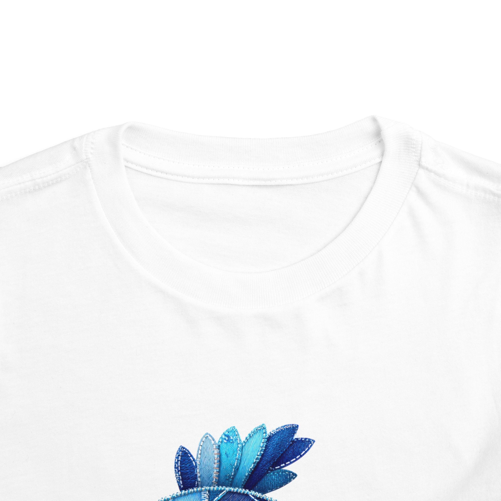 Pamuk Çocuk Tişört – Sevimli Mavi Balık Baskılı Çocuk T-Shirt