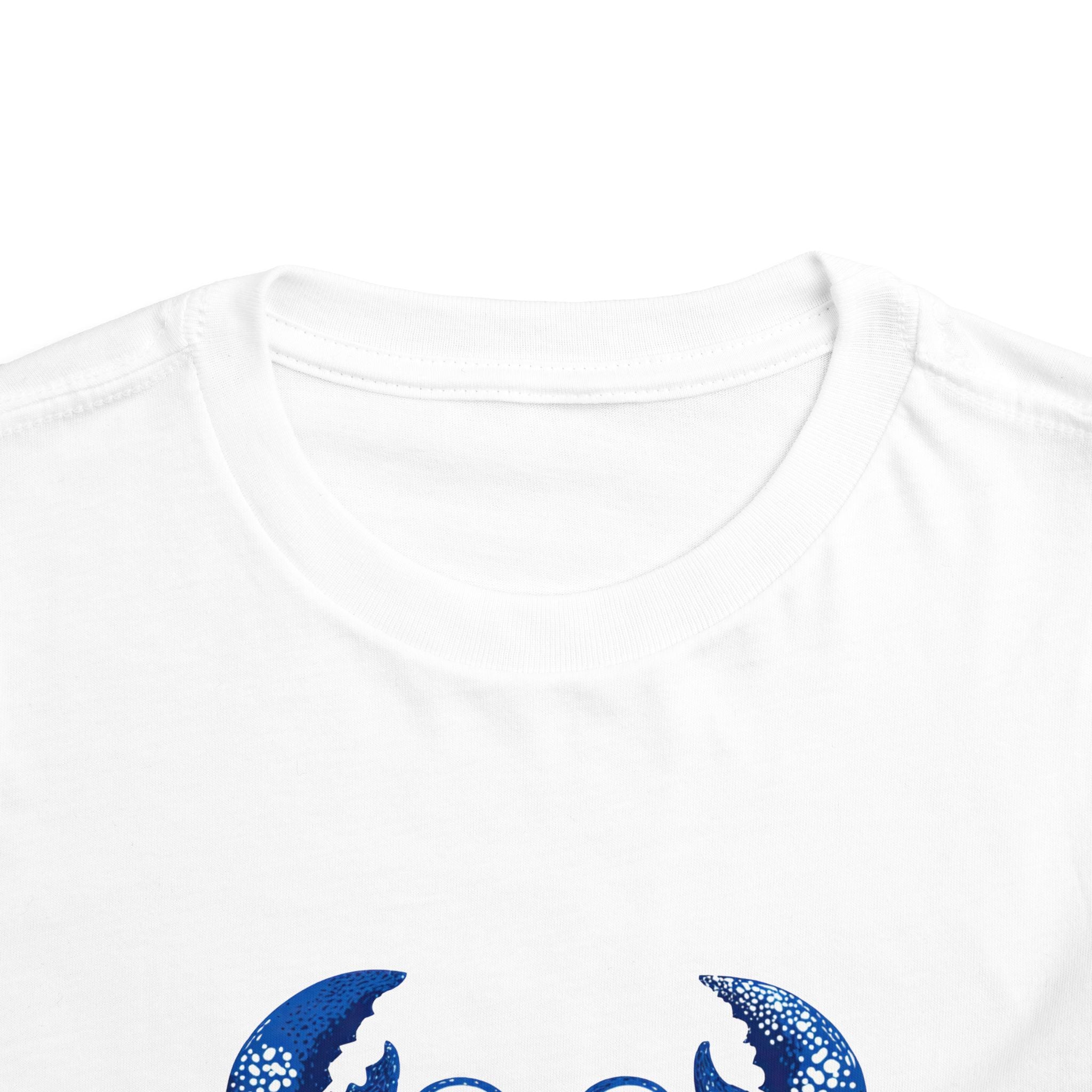 Pamuk Çocuk Tişört – Sevimli Yengeç Baskılı Çocuk T-Shirt