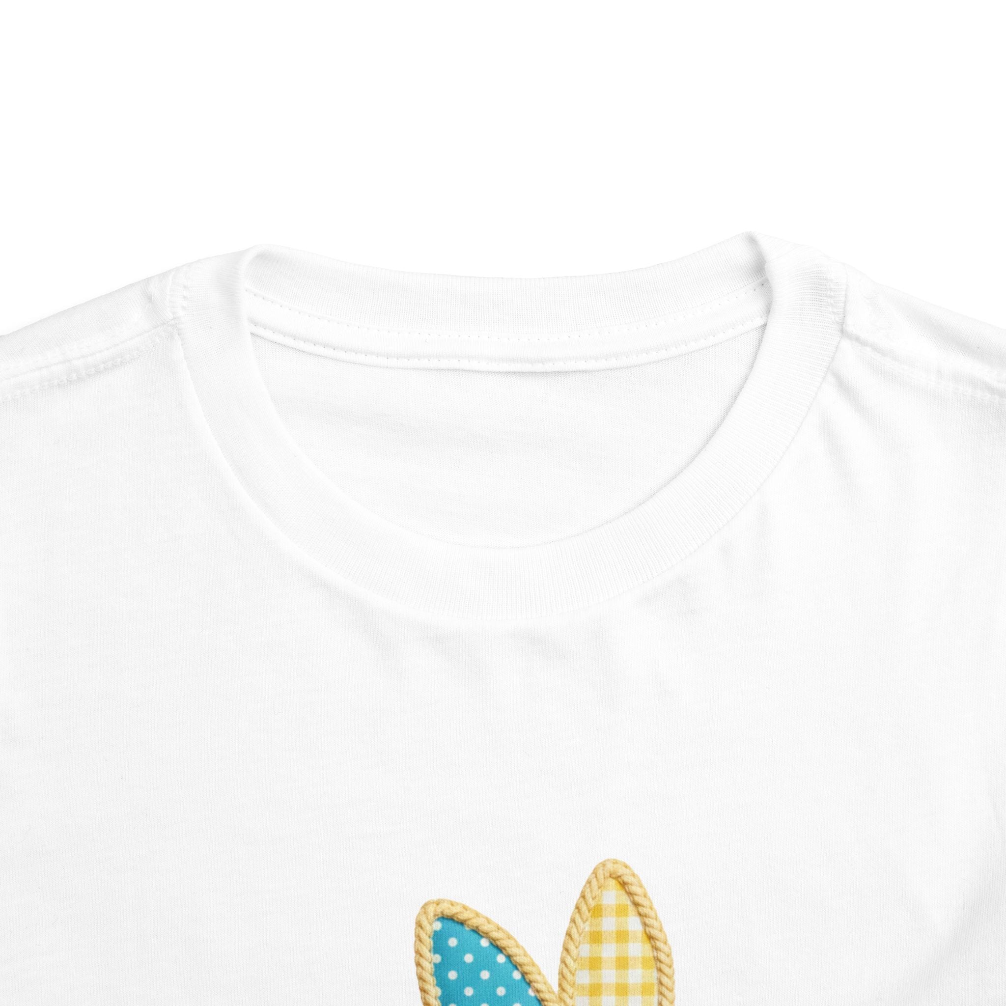 Pamuk Çocuk Tişört – Patchwork Tavşan Baskılı Çocuk T-Shirt