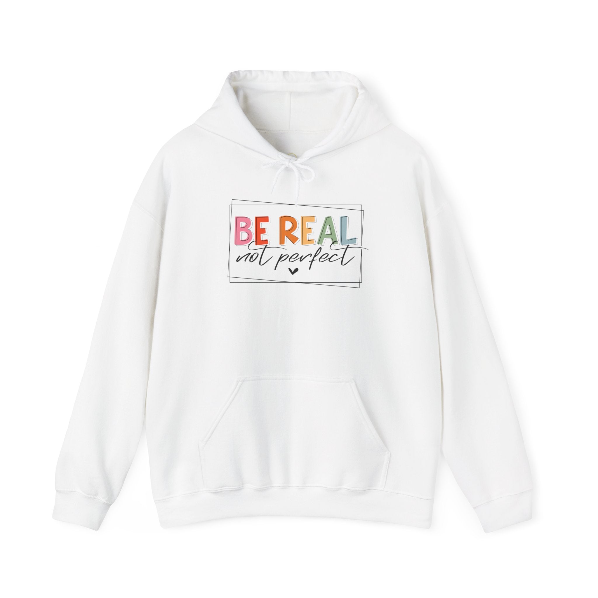 Be Real Not Perfect – Regular Fit Kapüşonlu Sweatshirt
