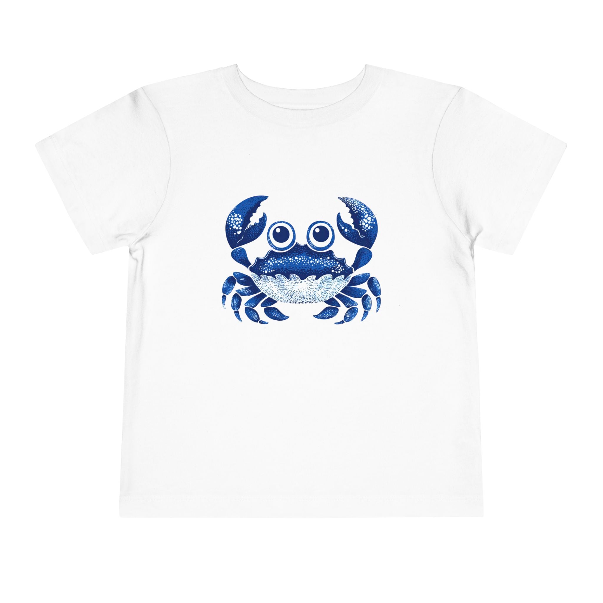 Pamuk Çocuk Tişört – Sevimli Yengeç Baskılı Çocuk T-Shirt