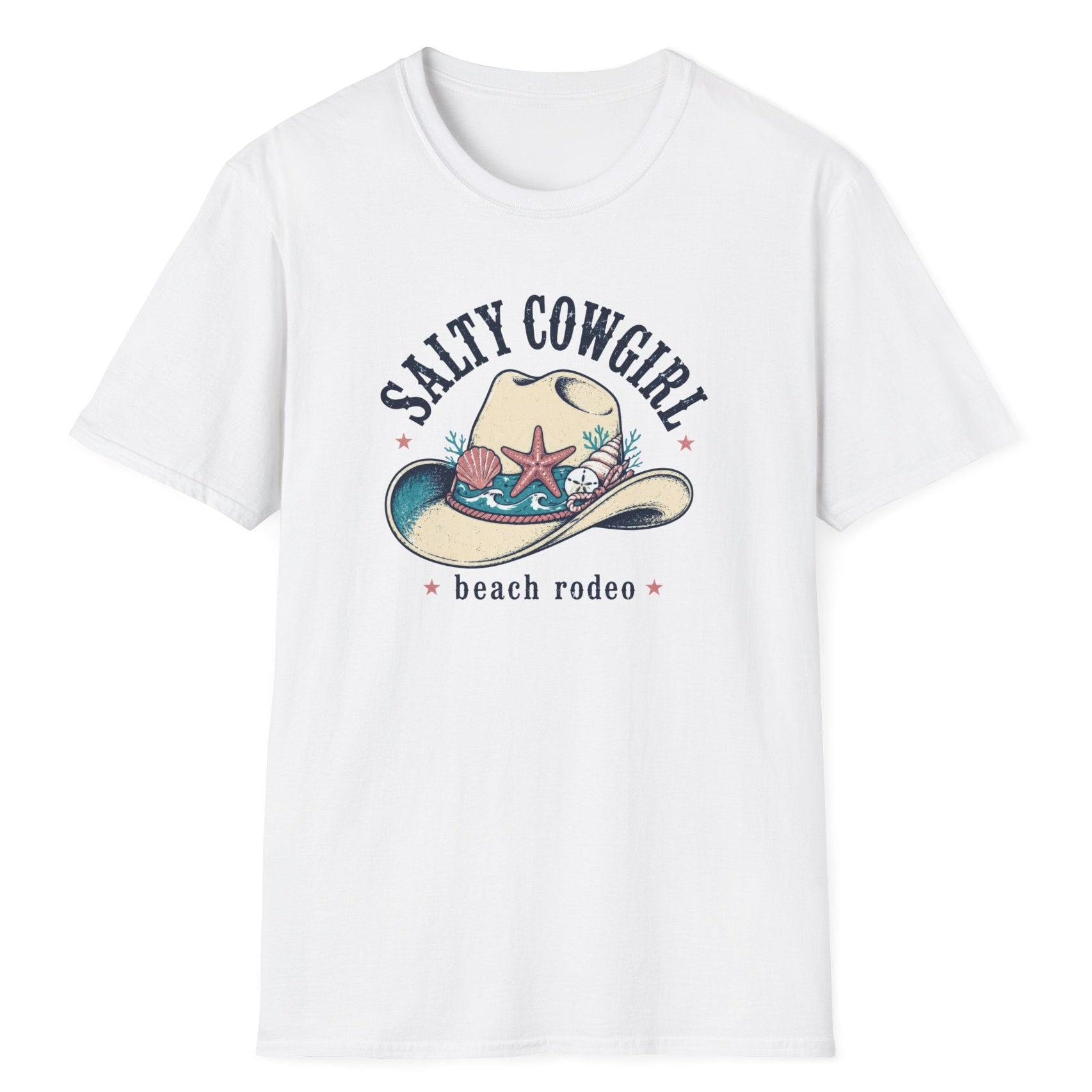 Salty Cowgirl Beach Rodeo Kadın Straight Fit Tişört
