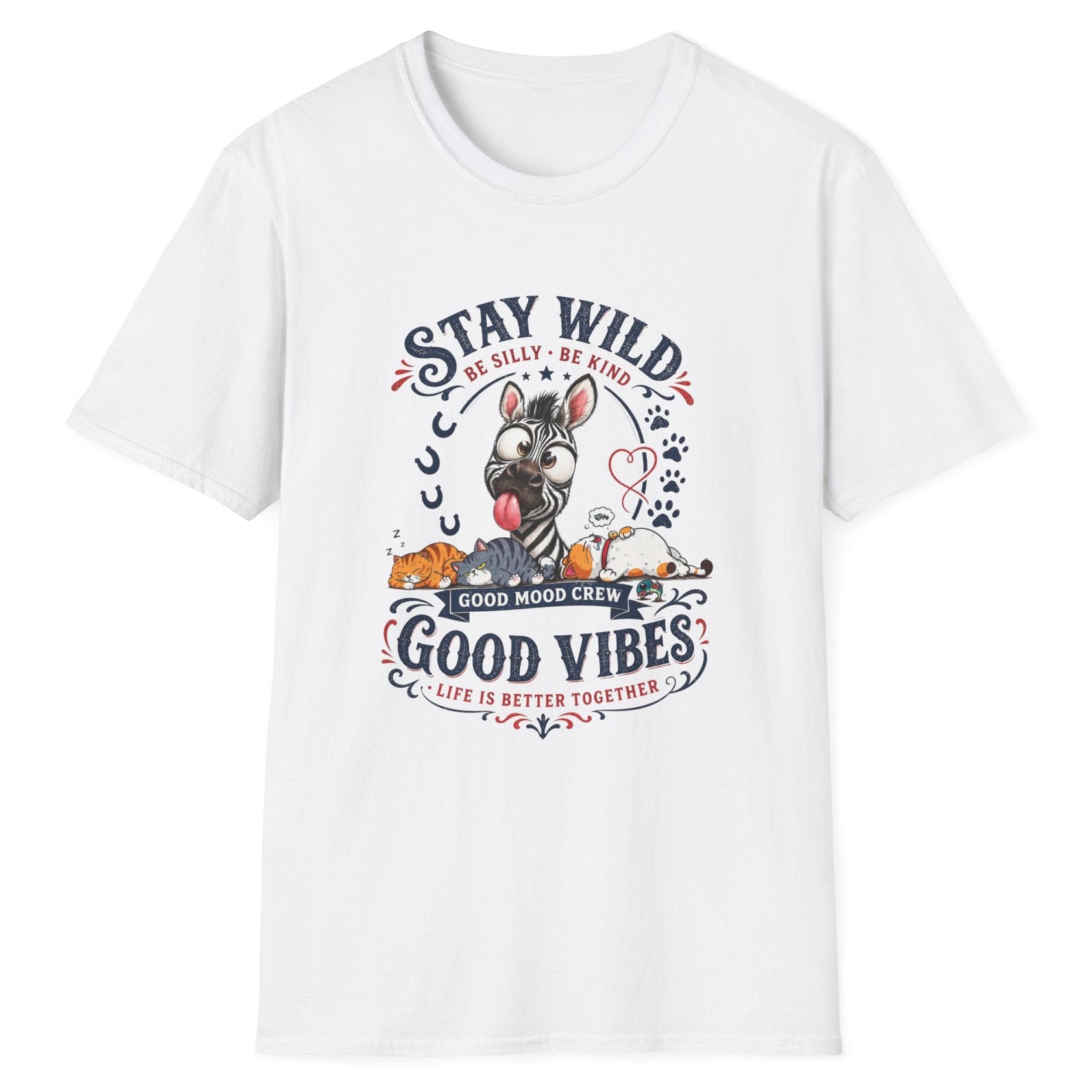 Stay Wild Straight Fit Yetişkin Tişört