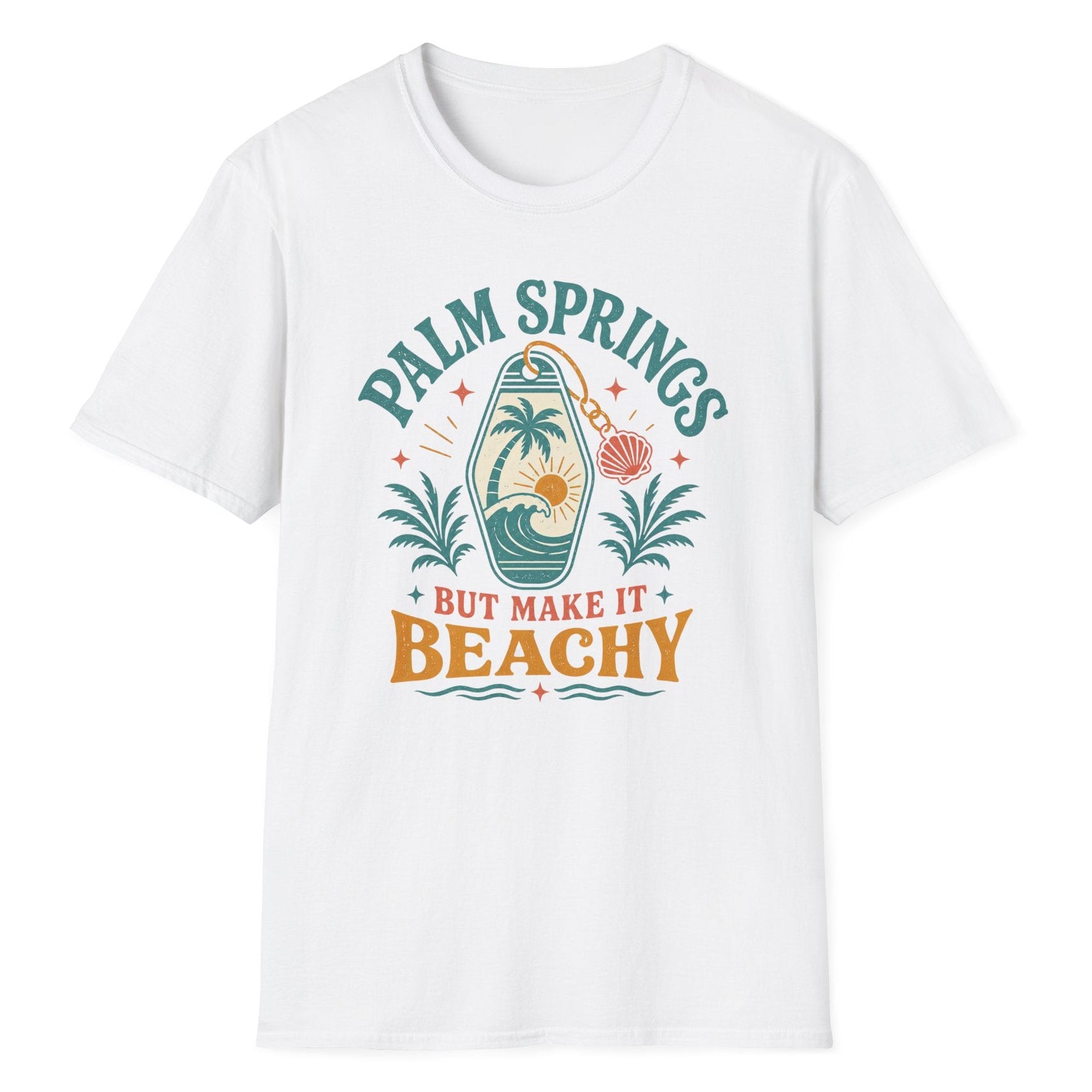 Straight Fit Kadın Tişört – Palm Springs But Make It Beachy