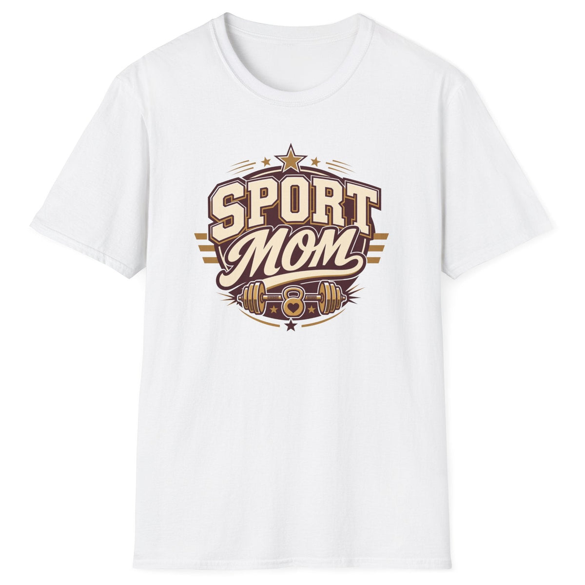 Sport Mom Baskılı Kadın Straight Fit Tişört