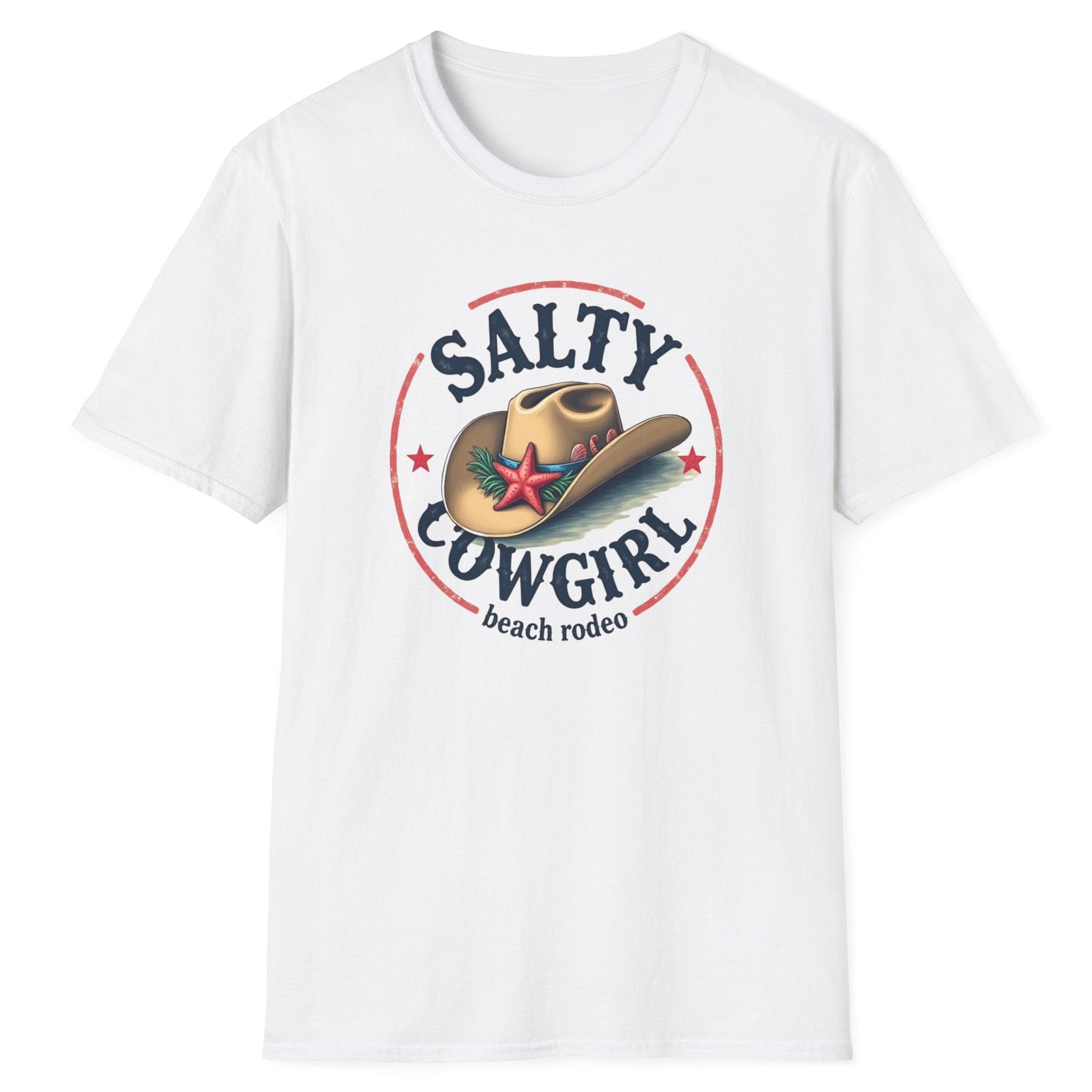 Salty Cowgirl Beach Rodeo Kadın Straight Fit Tişört