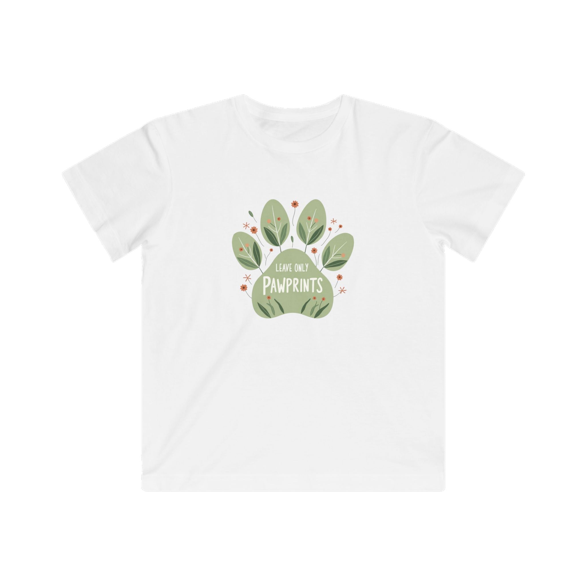 Leave Only Pawprints – Çocuk Basic Tişört