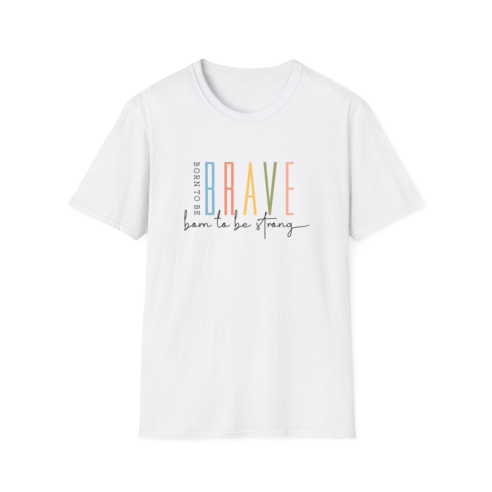 Born to Be Brave Baskılı Regular Fit Kadın Tişört